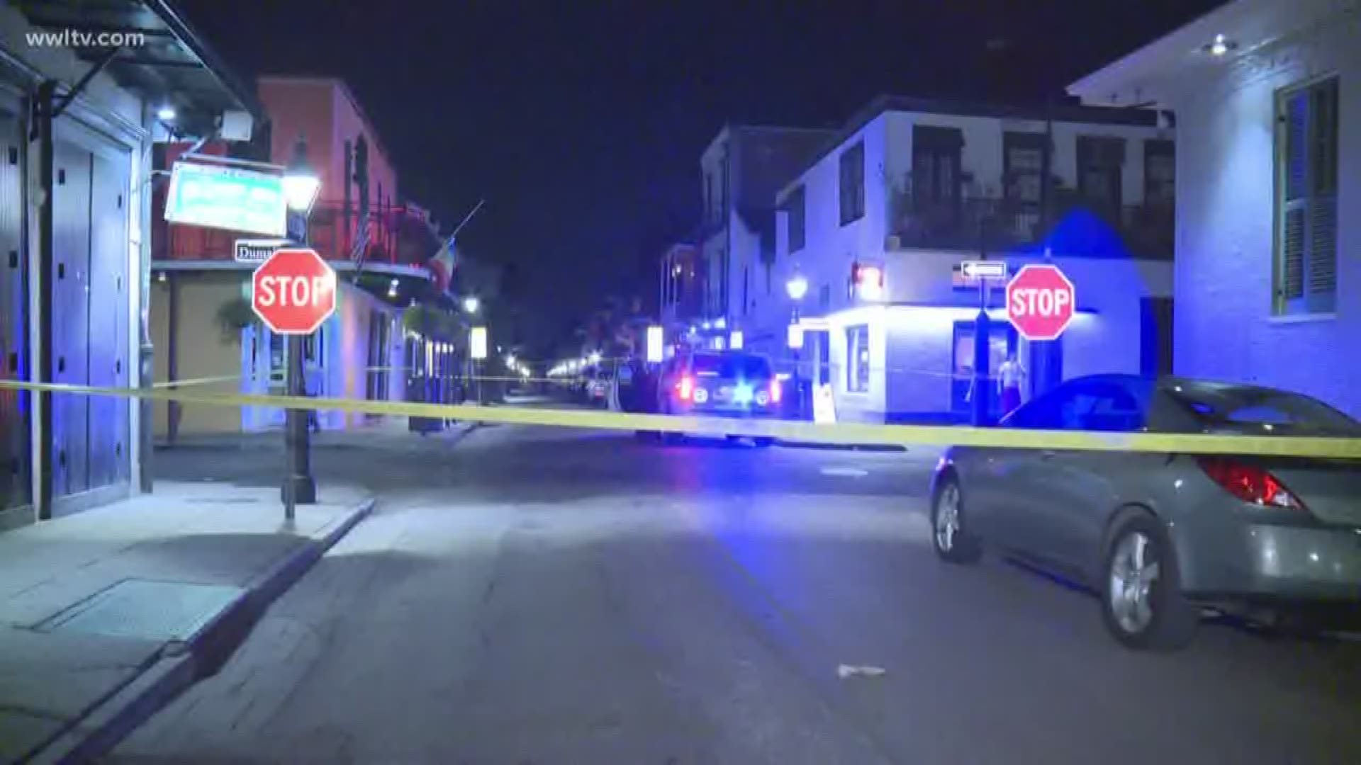 According to the New Orleans Police Department, the shooting happened around 12:16 a.m. in the 900 block of Bourbon Street.