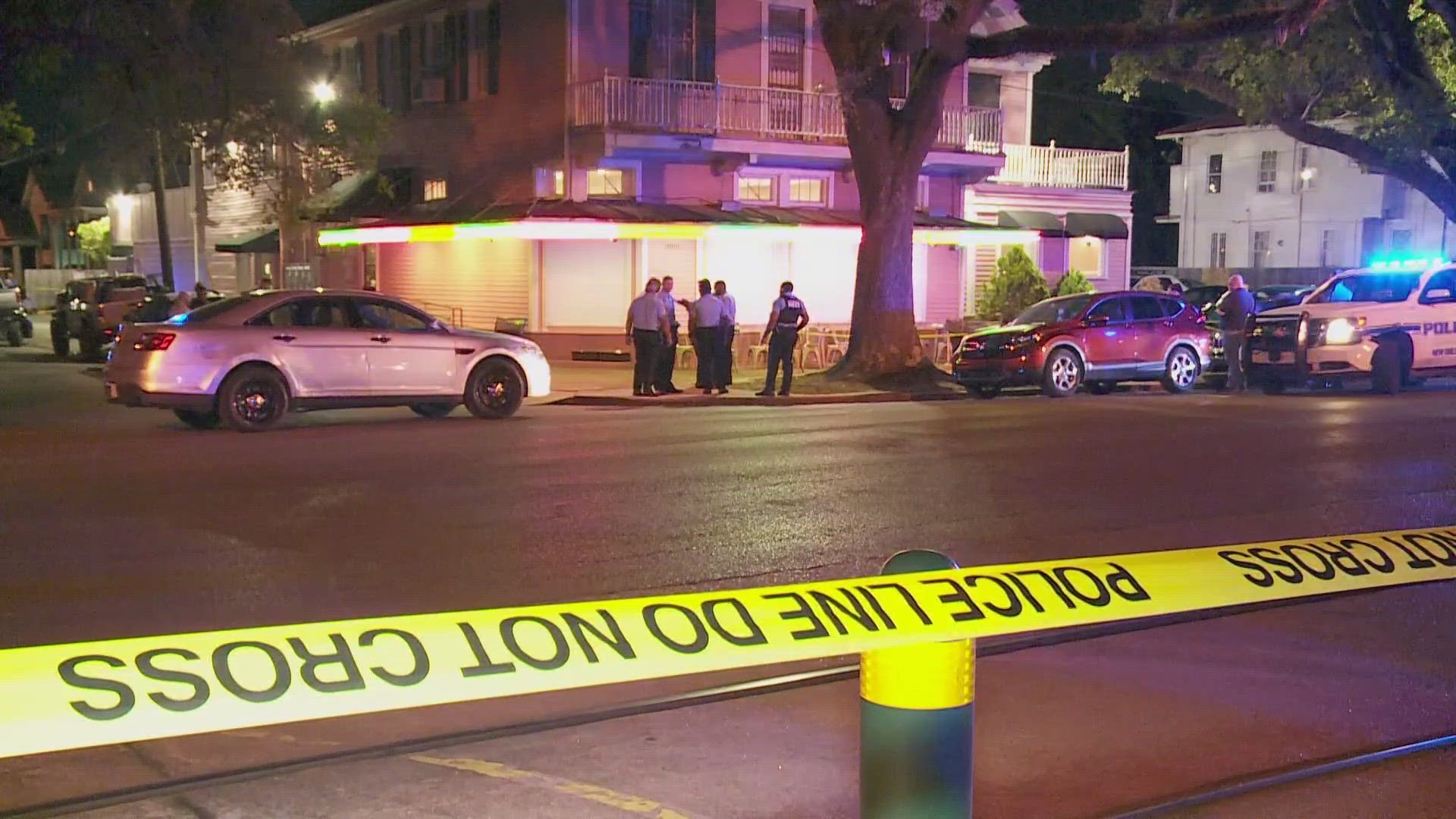 A shooting outside of a popular Canal Street restaurant left one man dead, a woman injured and dozens of customers shaken.