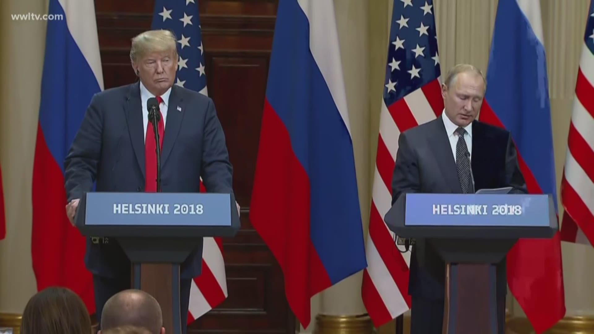 Trump met with Russian officials including President Putin in Helsinki, Finland Monday. 
