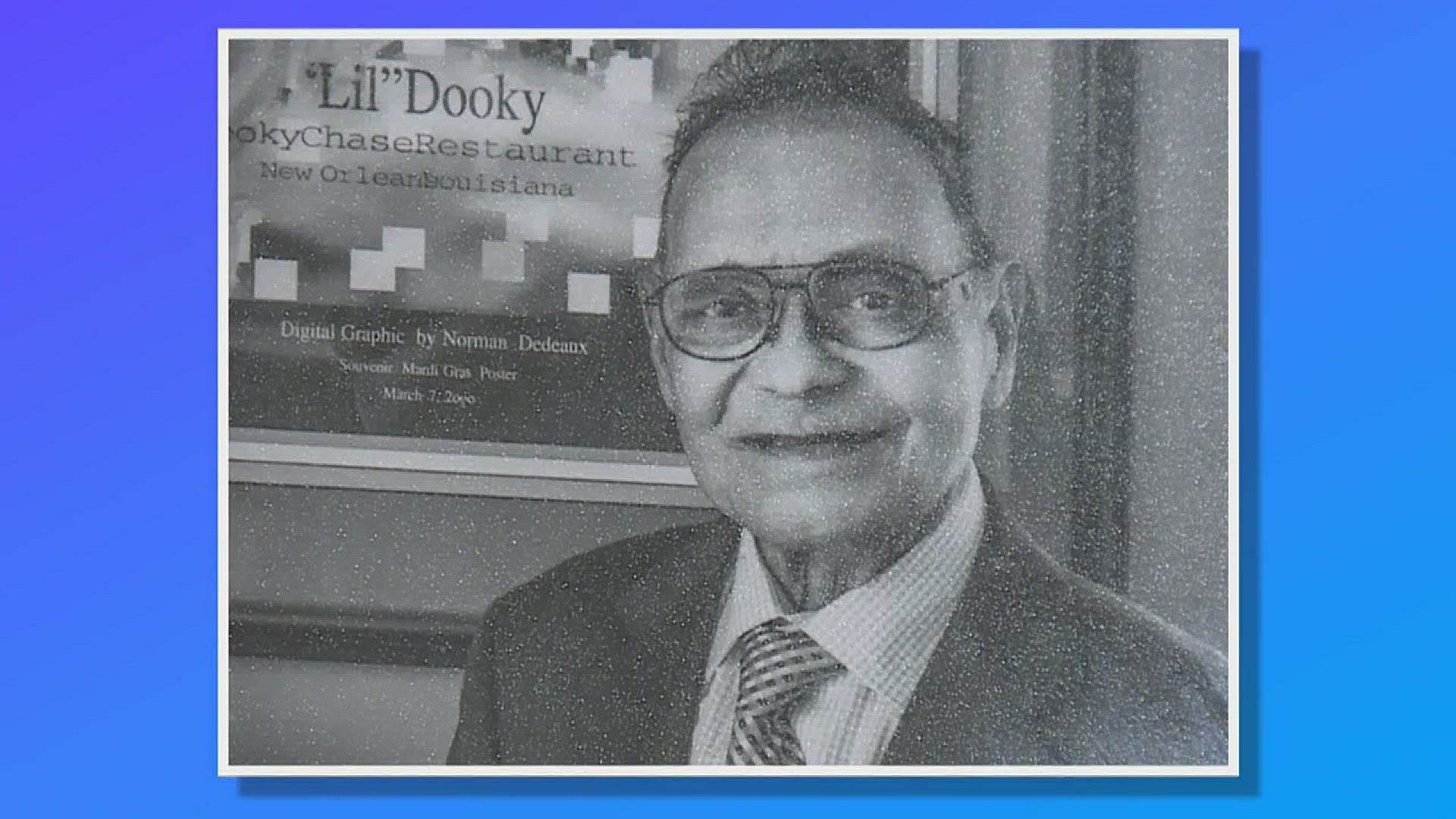 Funeral services for Edgar 'Dooky' Chase Jr. will be held Monday at St. Peter Claver Church. Visitation begins at 11:30 a.m. followed by a burial mass at 1 p.m.