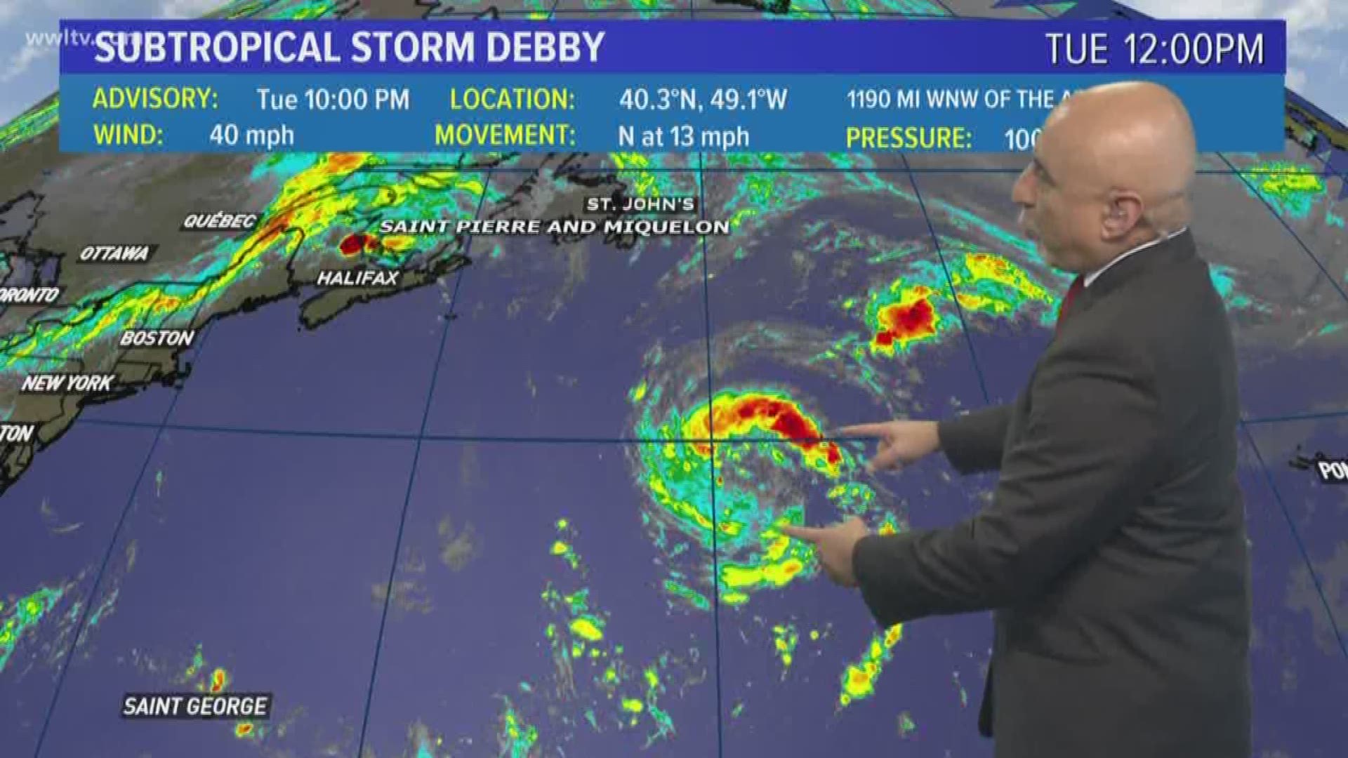 Chief Meteorologist Carl Arredondo and the Tuesday night Tropical Update