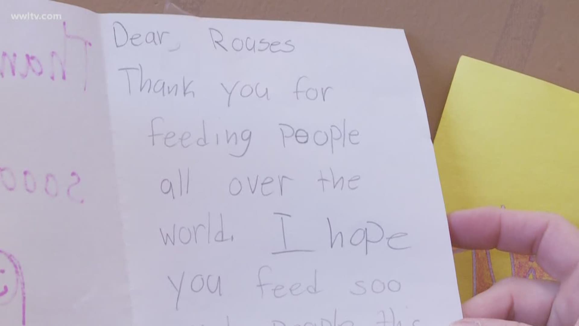 Children across the Northshore are showing their thanks to the workers keeping us fed during the coronavirus crisis.