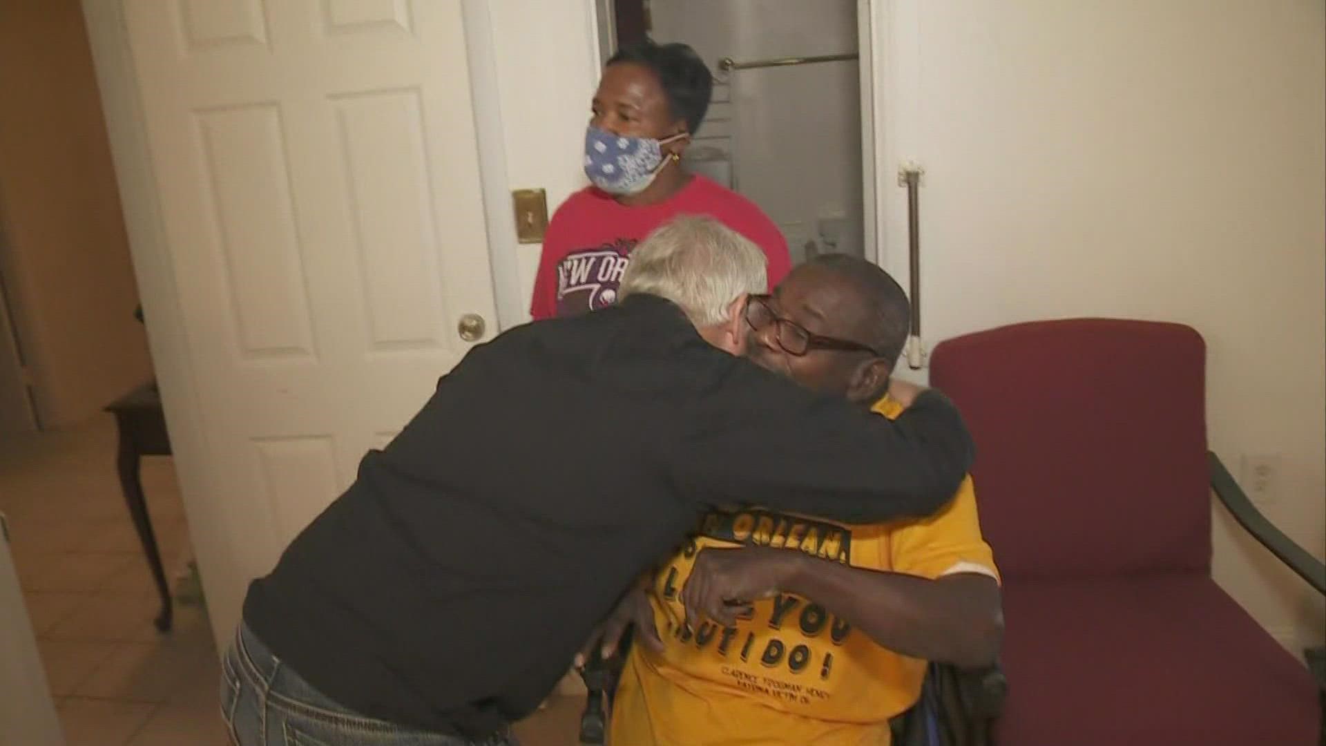 Clarence "Frogman" Henry has a new home thanks to donations of money and work from New Orleans residents.