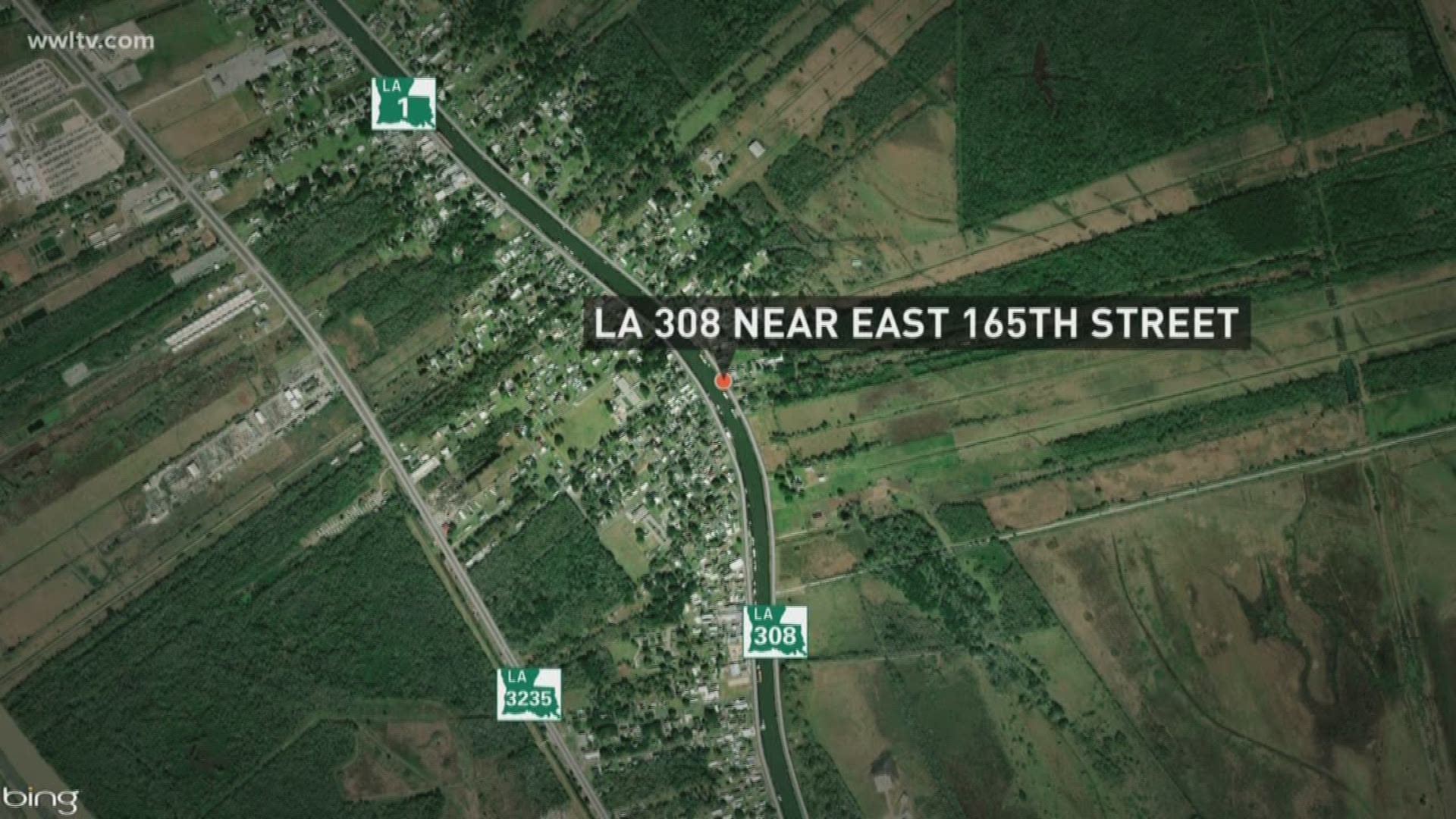 According to Louisiana State Police, the crash happened shortly before midnight on LA 308 near East 165th Street.