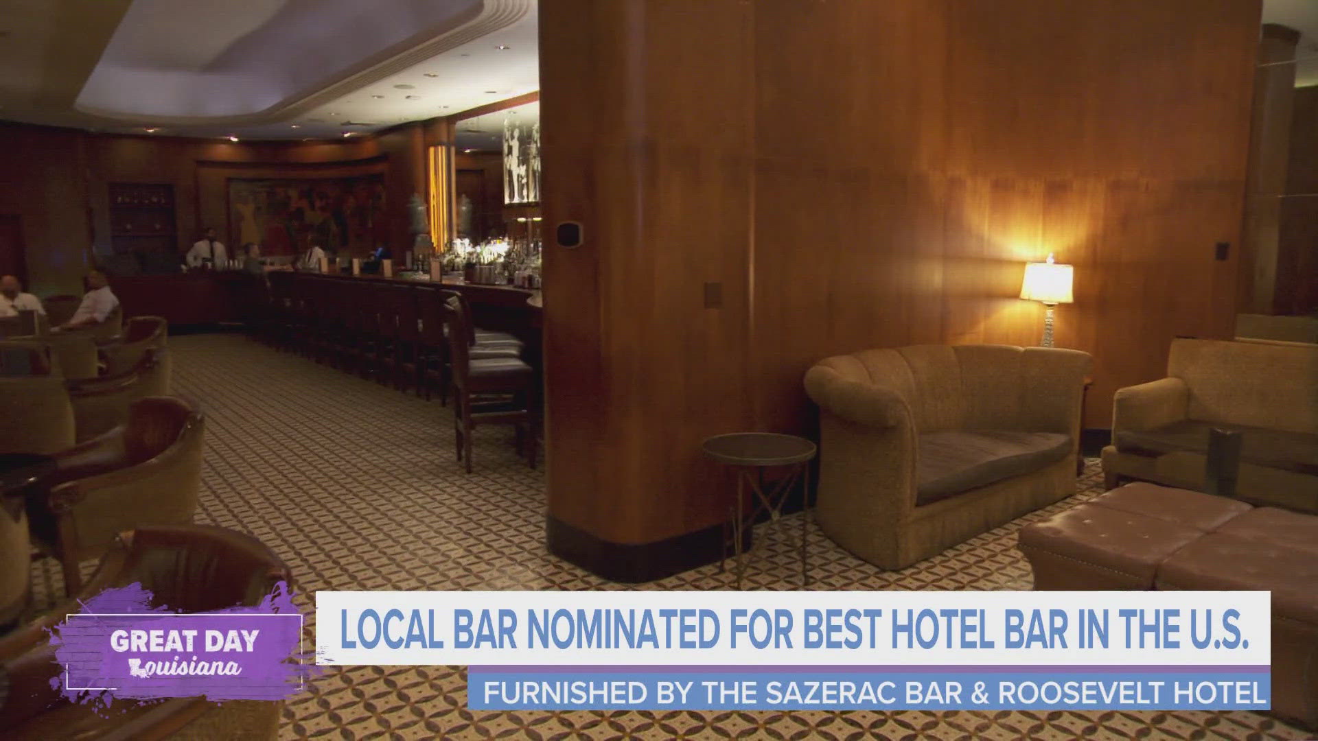 The Sazerac Bar nominated for Best Hotel Bar in the U.S. at this year's Tales of the Cocktail.