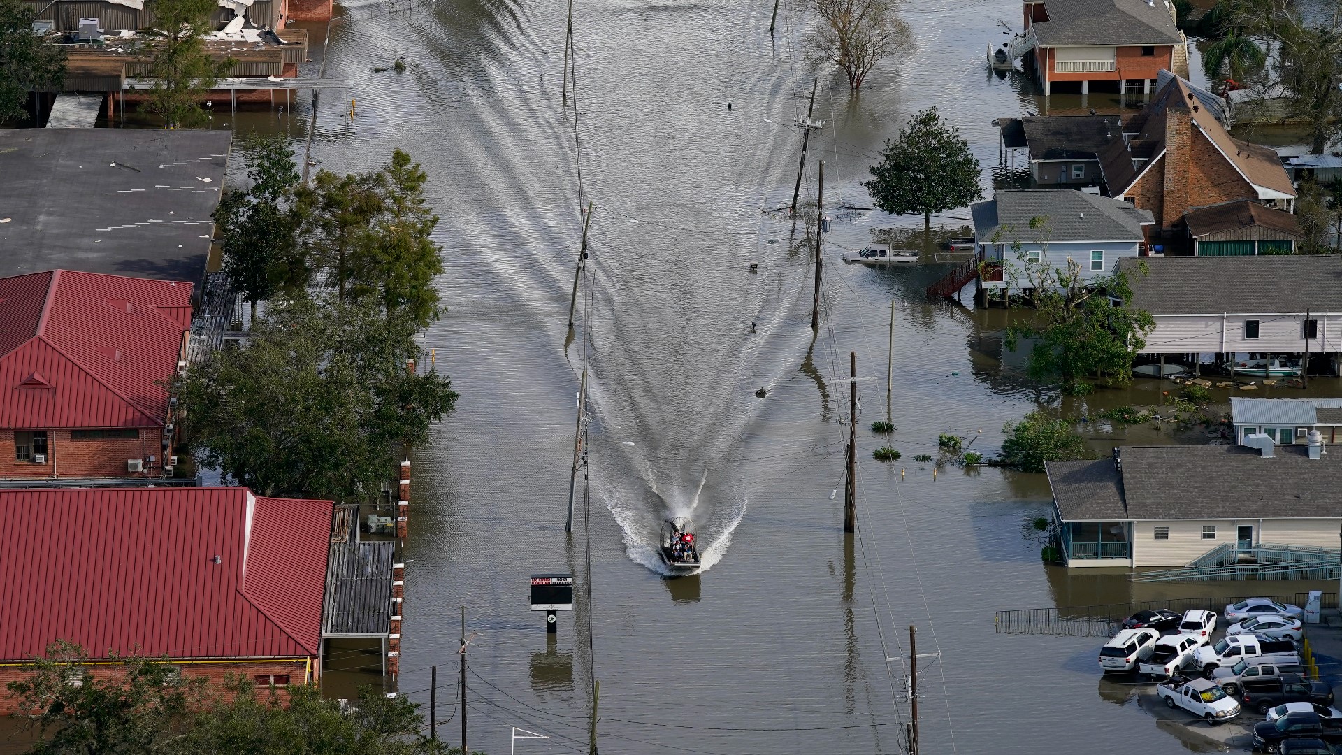 Aftermath of Hurricane Ida in Lafitte