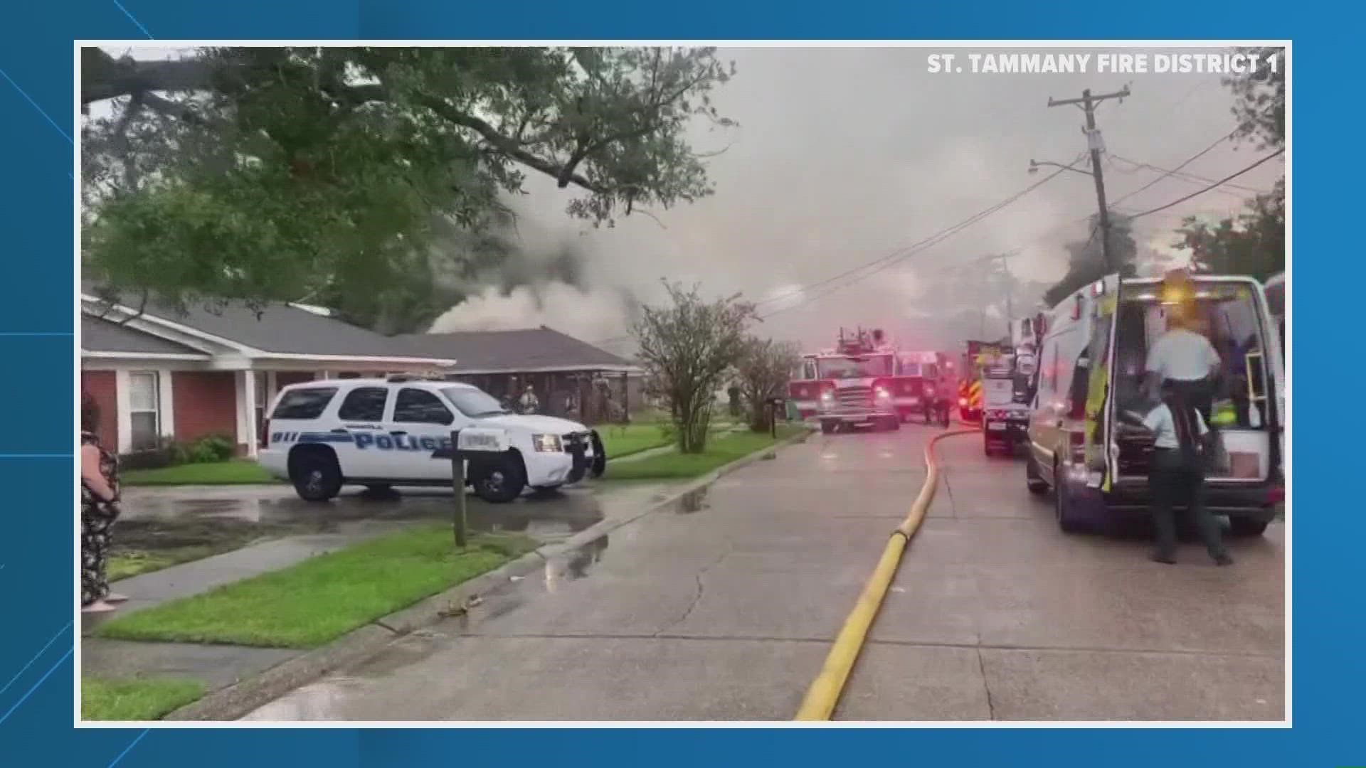 Stacia Knight and her family are still figuring out where to go after their home was struck by lightning and caught fire Monday afternoon.