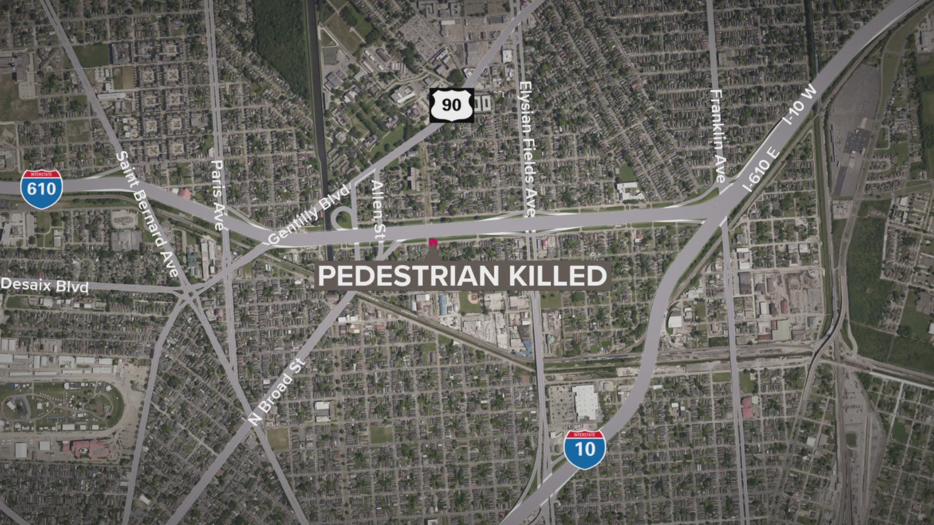 Two people were wounded in a shooting and one person was struck and killed by a car overnight in New Orleans