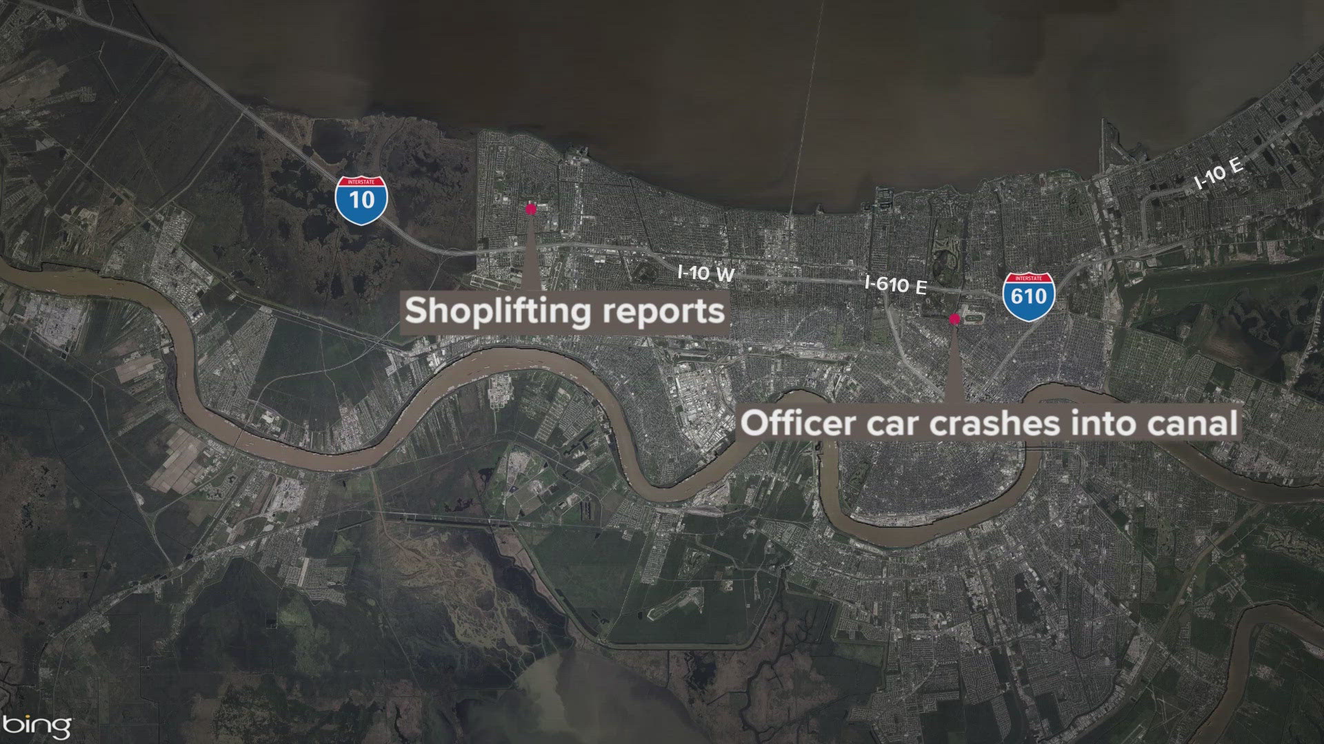 Kenner police chase ends with crash in New Orleans.