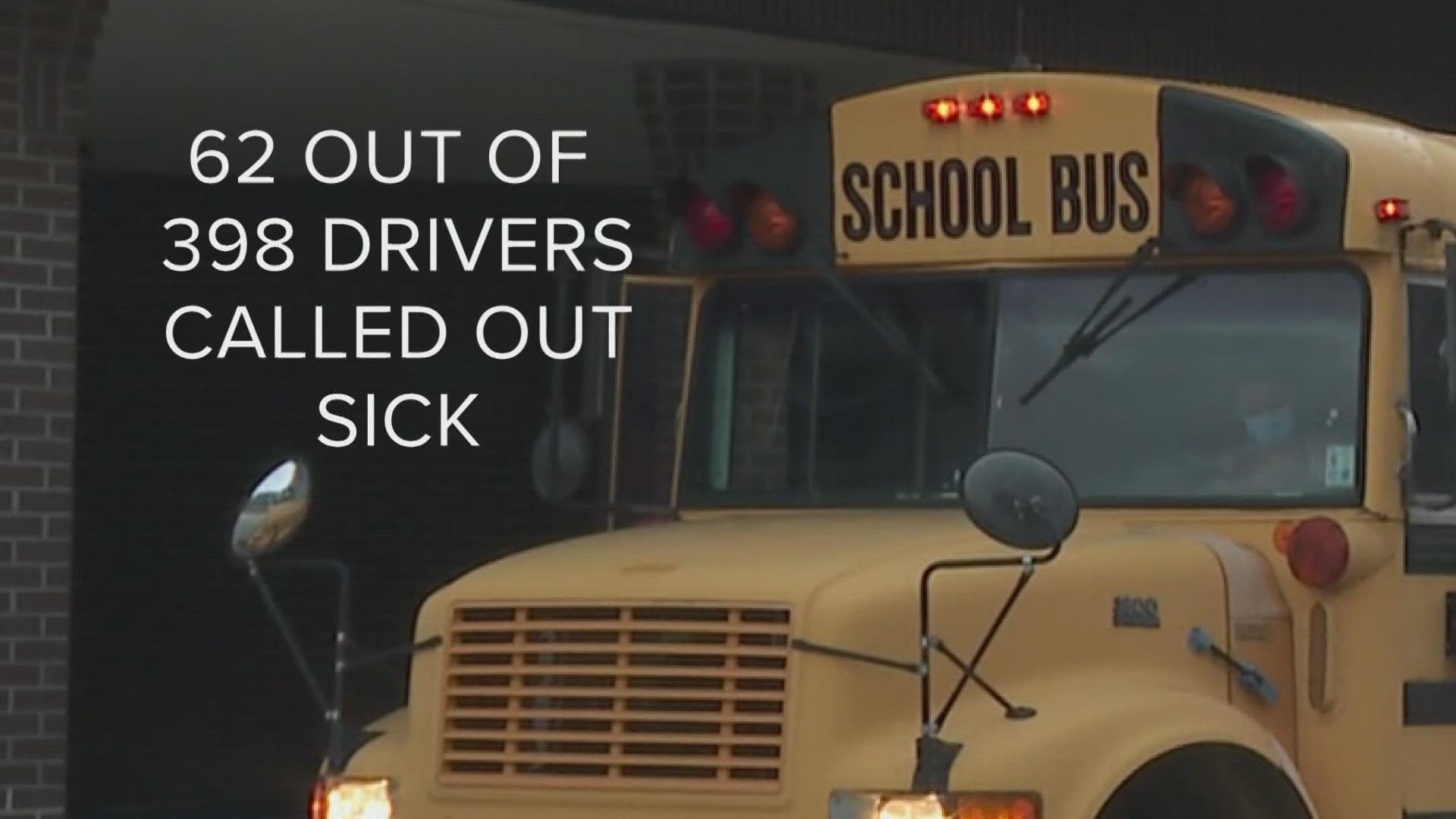 On top of other problems in the education system, bus drivers staged a sickout due to being underpaid.