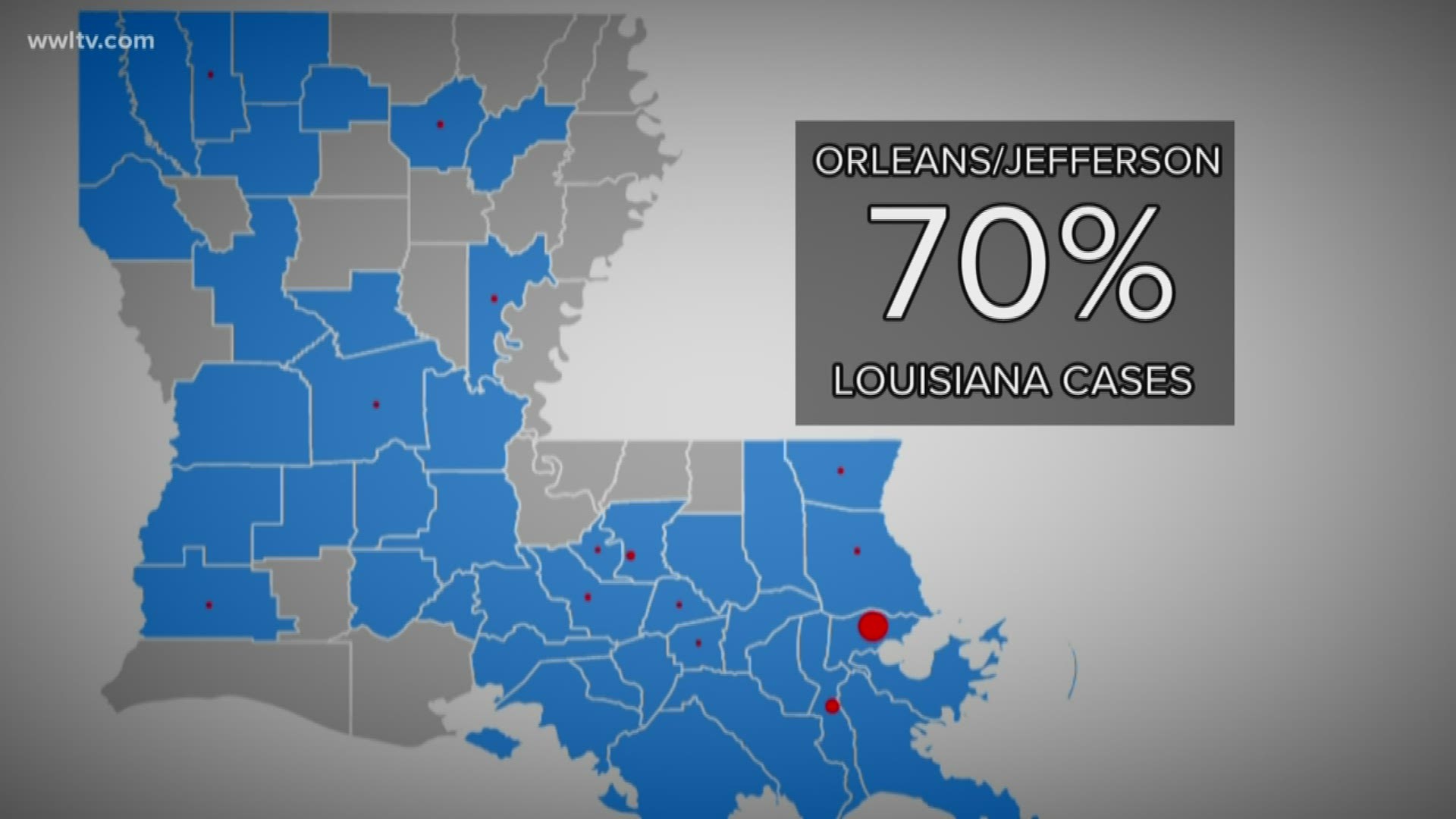 Louisiana, and New Orleans in particular, has some of the highest rates of COVID-19 spread in the country.