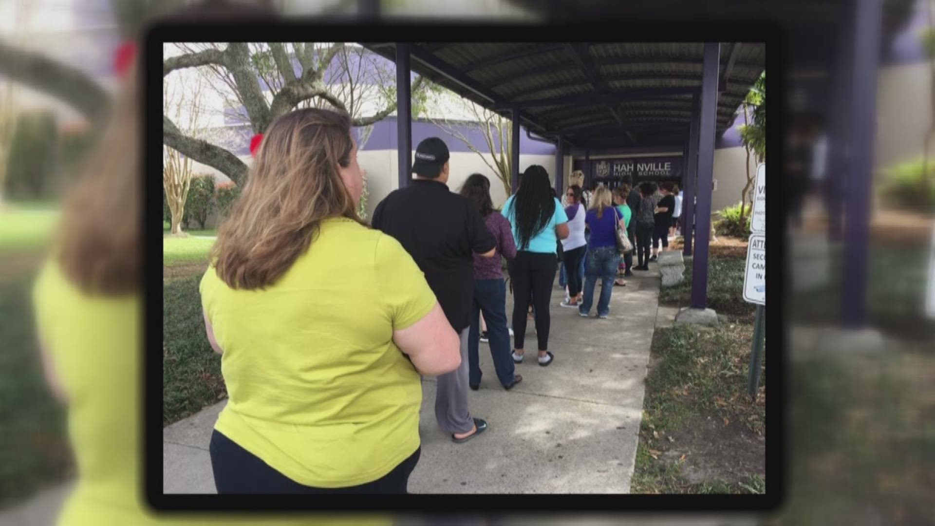 The St. Charles Parish school system used social media this morning to address some  issues at Hahnville High School.
