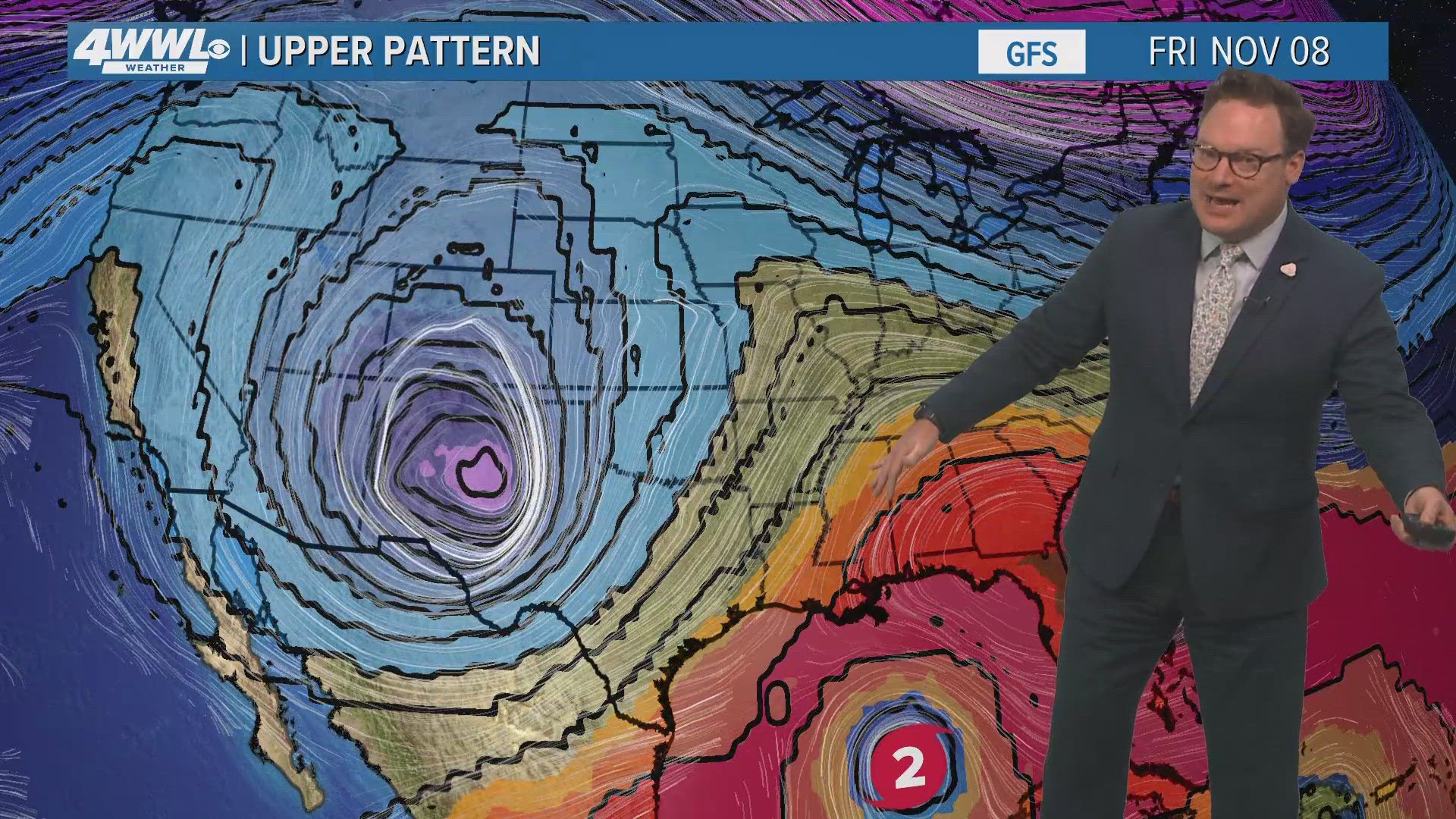 Chief Meteorologist Chris Franklin says Rafael should remain far enough south of the LA that impacts will be limited to stronger offshore winds.