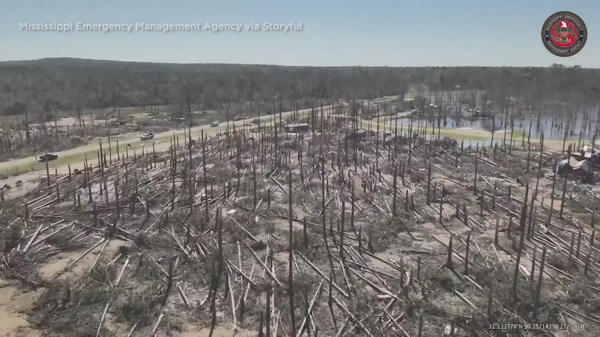 Six people across the state of Mississippi died in the storm. 