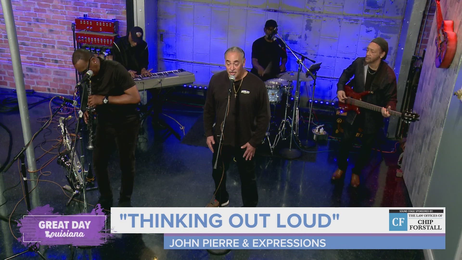 John Pierre & Expressions perform "Thinking Out Loud" in our Chip Forstall Sound Stage.