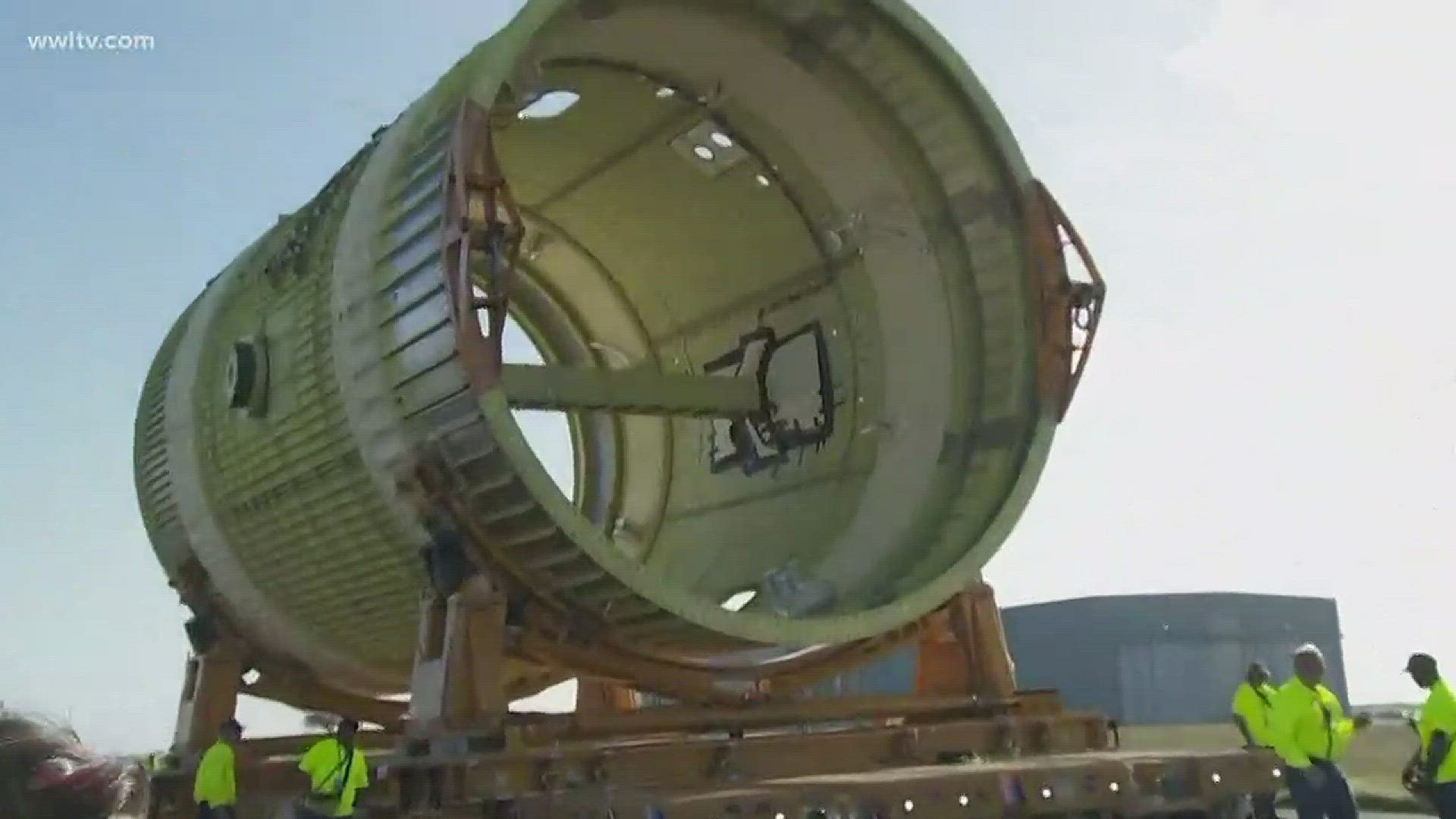 NASA Michoud sending off test rocket parts