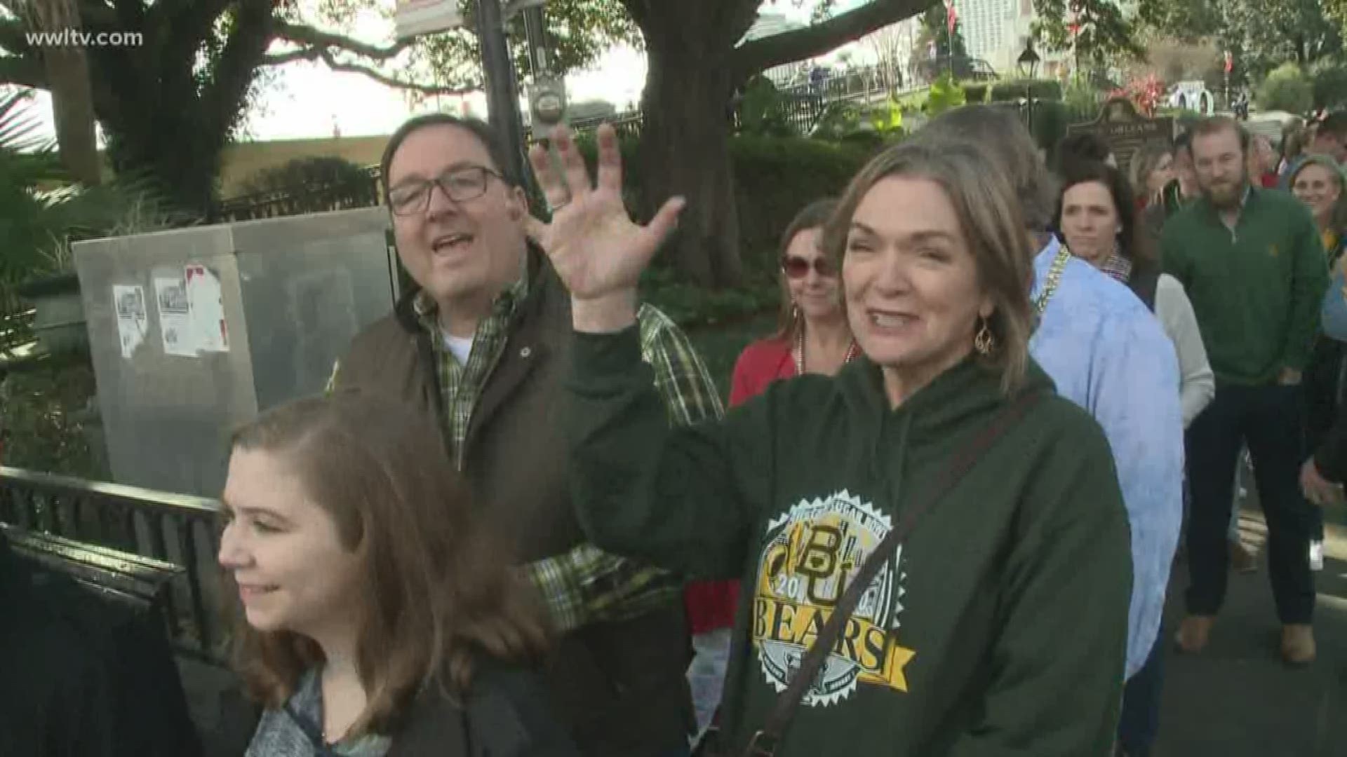 Fans for Baylor and Georgia explored New Orleans ahead of the Wednesday night's game in the Mercedes-Benz Superdome.