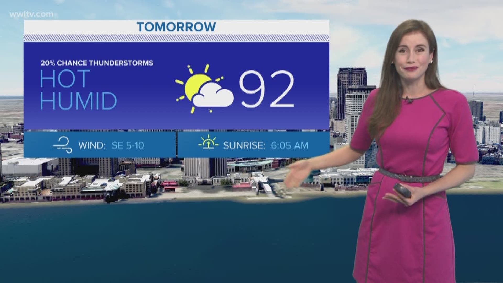 Meteorologist Alexandra Cranford has the forecast at 10 p.m. on Saturday, May 19, 2018.