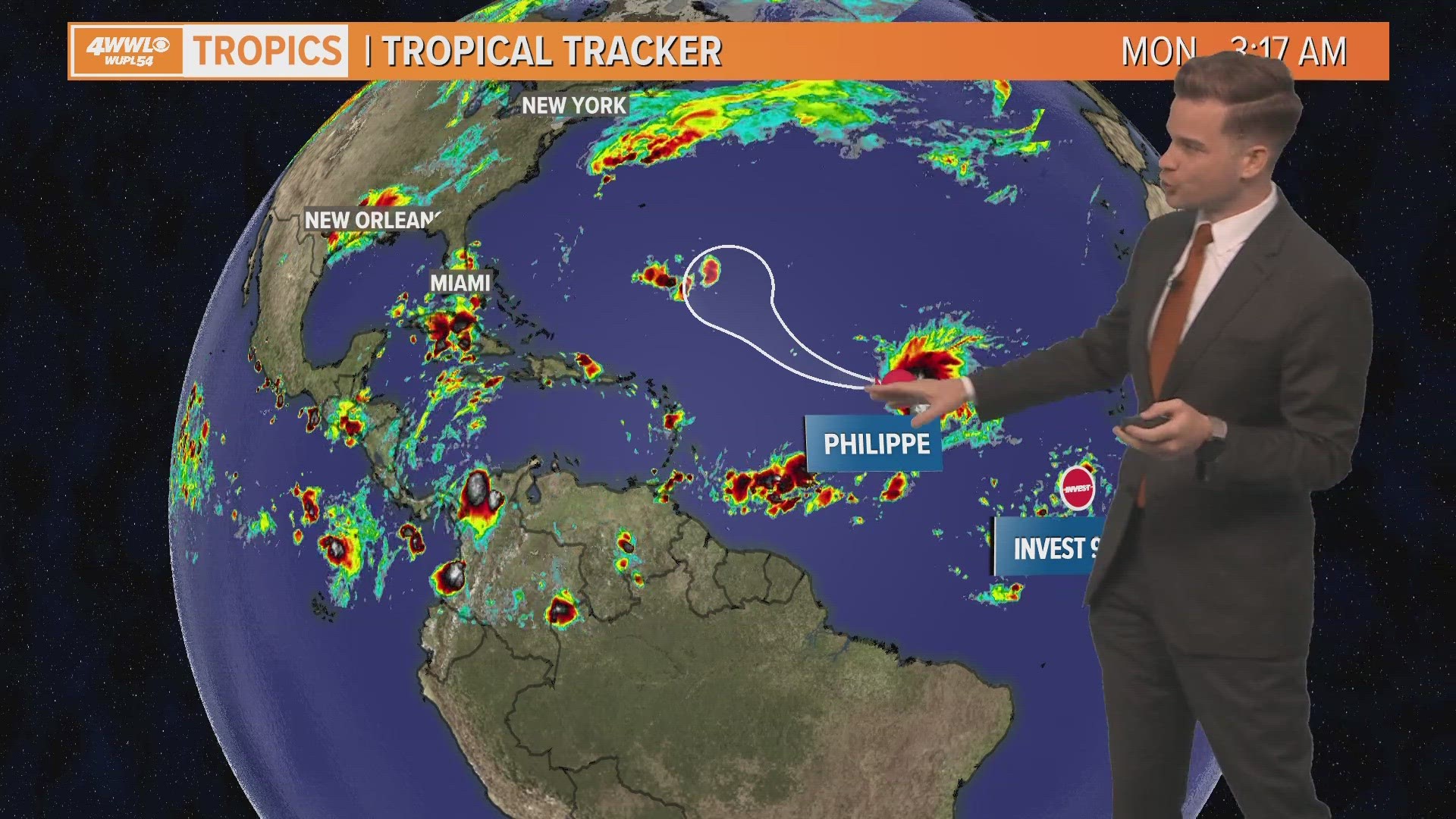 No tropical threats to the northern Gulf this week.