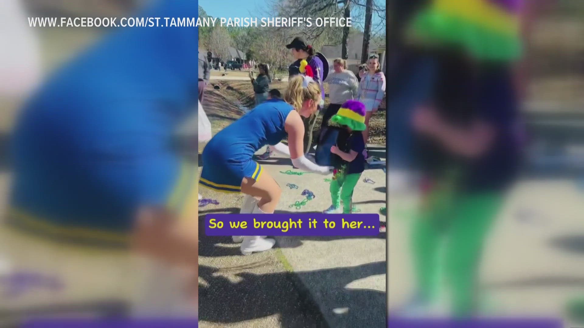 St. Tammany Parish Sheriff's Office hosts parade for 5-year-old with cystic fibrosis