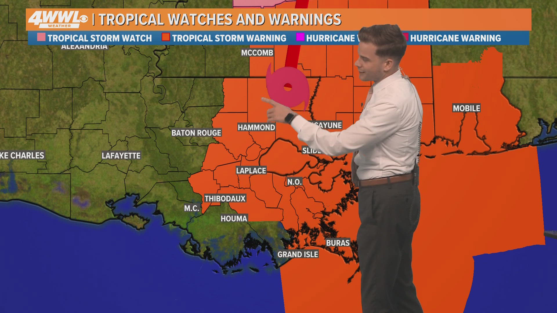 WWL Louisiana meteorologist Payton Malone with the latest New Orleans-area forecast following Hurricane Francine sweeping across southeast Louisiana on Wednesday.