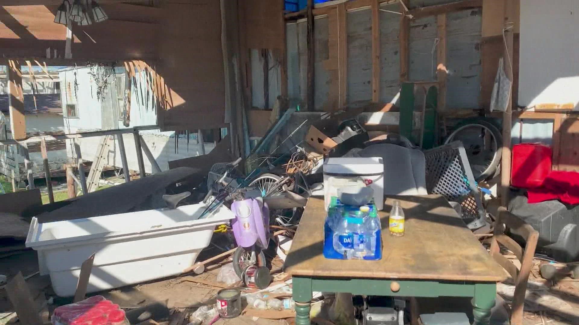 A family in Montegut has been living in the remnants of their home destroyed by Hurricane Ida but they said they can no longer do it.