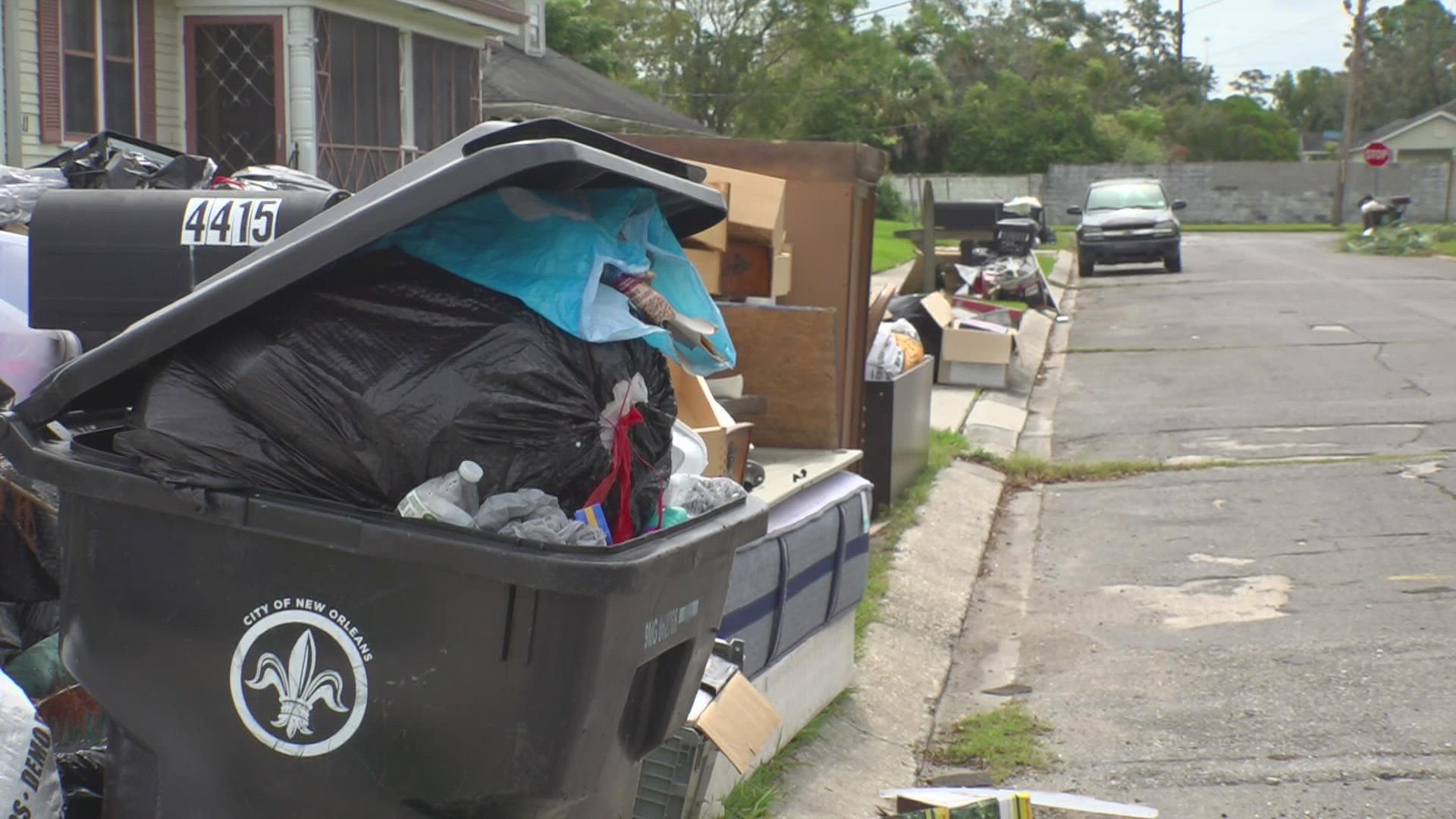 New Orleans had problems picking up the trash even before Hurricane Ida. Now, they're wondering if it will ever get picked up.