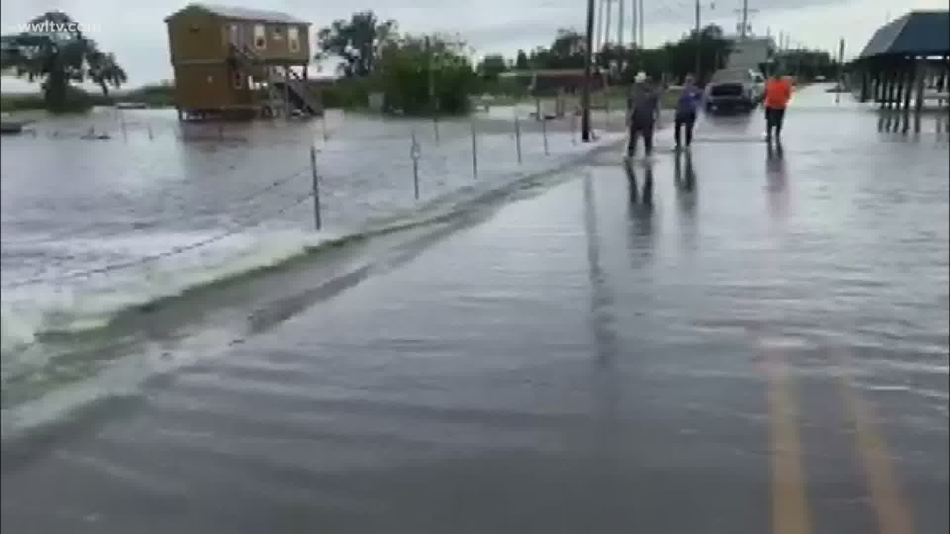 St. Bernard Parish is dealing with heavy flooding from Hurricane Sally's storm surge as it continues to flow and topple over the ring levees.