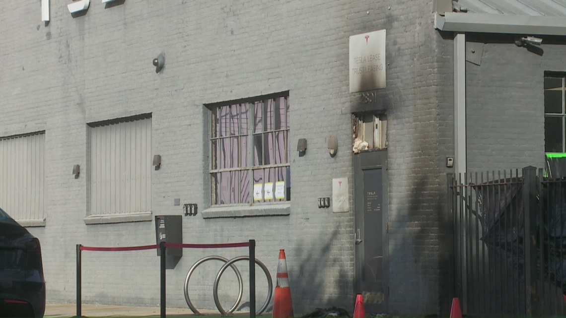 Arson at Tesla New Orleans caught on camera, NOFD seeks person of interest