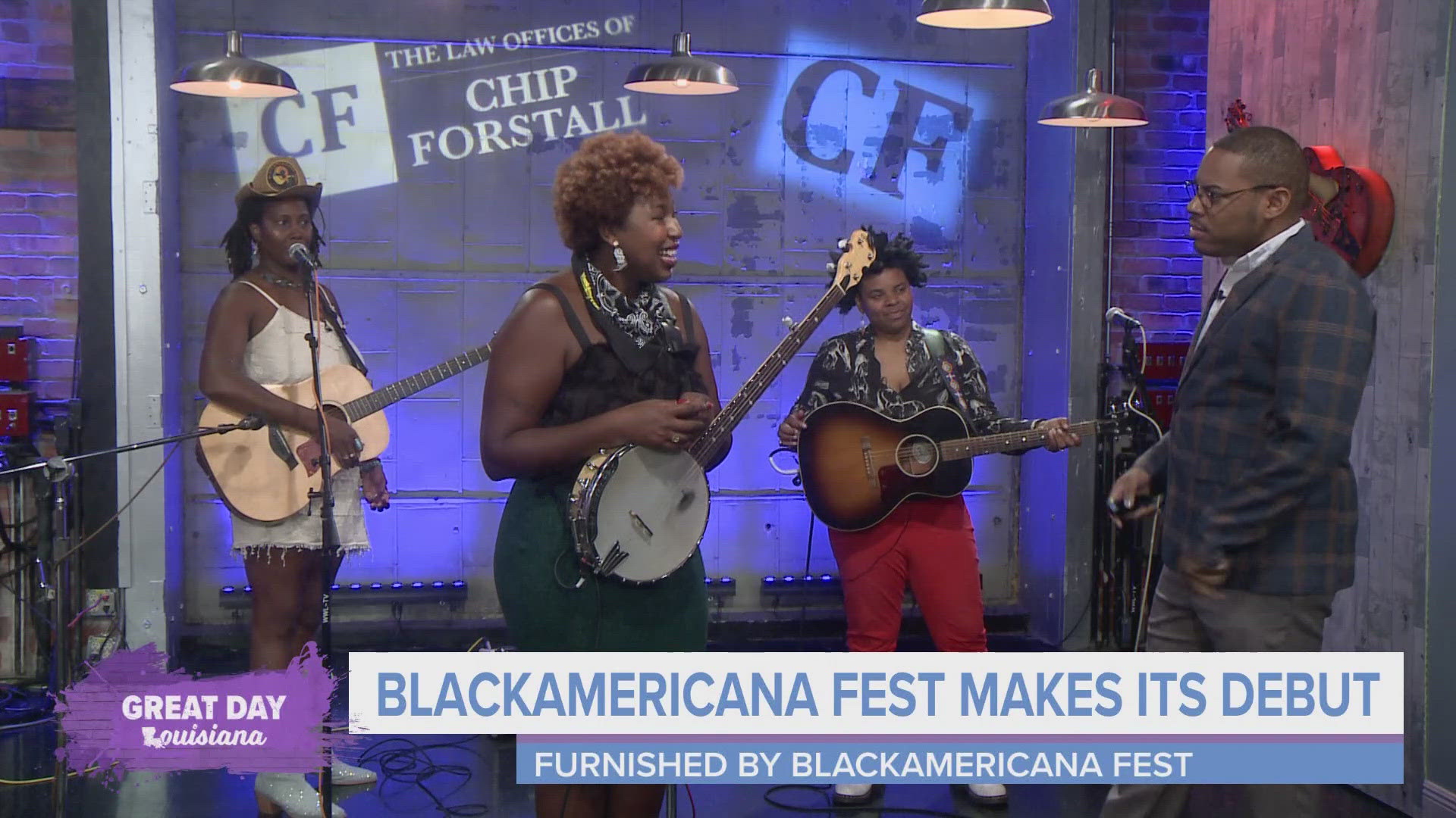 Three performers from the inaugural BlackAmericana Fest joined forces to perform "Mae" by Dusky Waters.