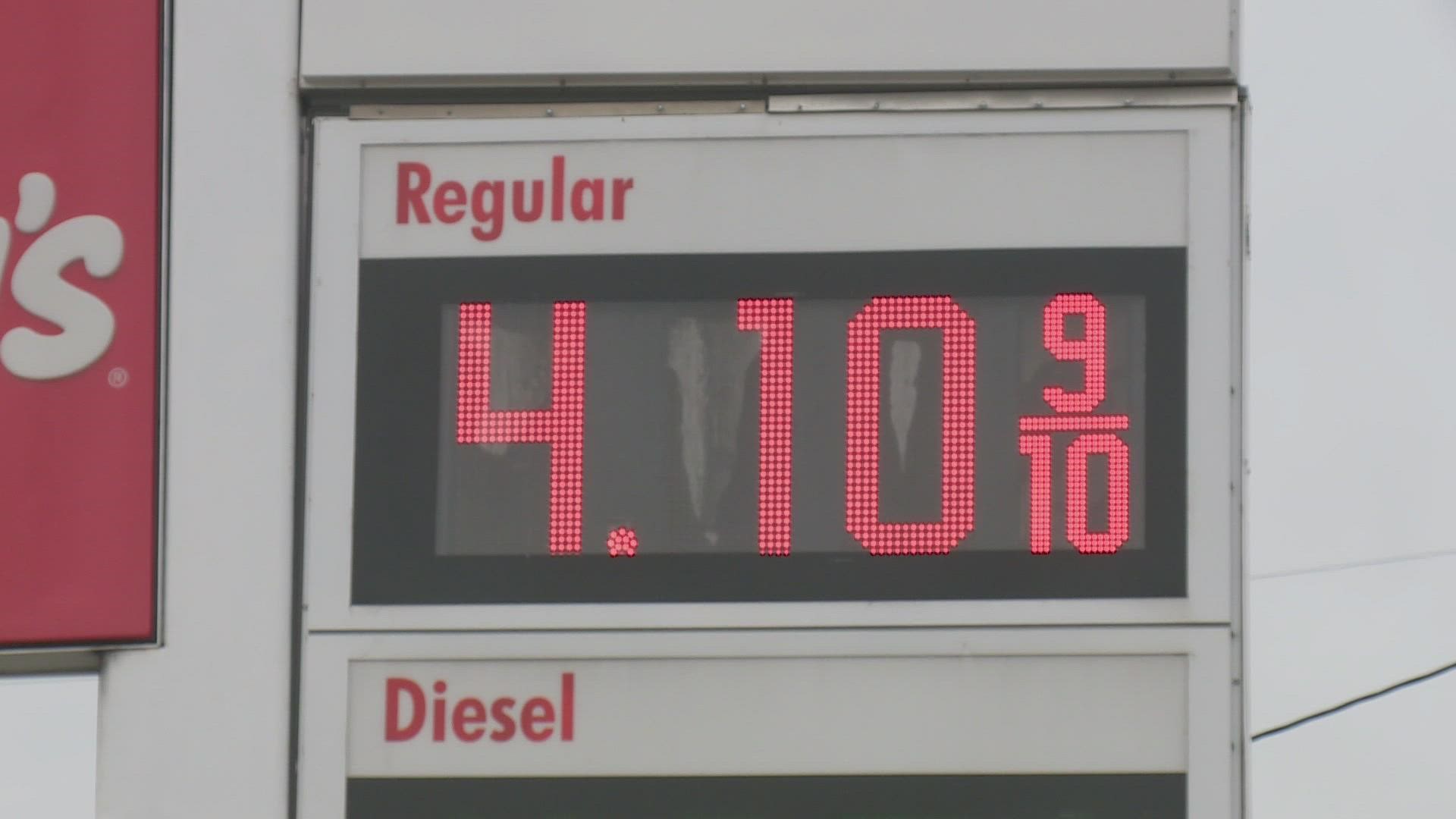 The price of oil is on the rise so that means the price of gas is going up as well and it looks like there is no cap.