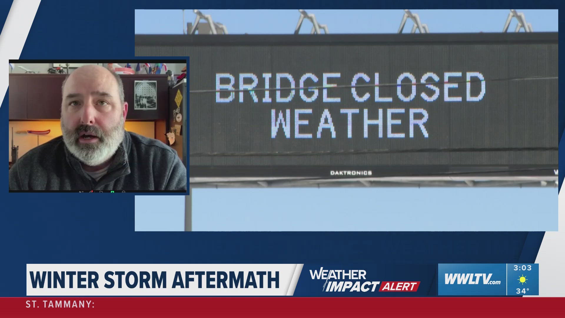 Louisiana, New Orleans roads remain unsafe as crews work to clear snow ...