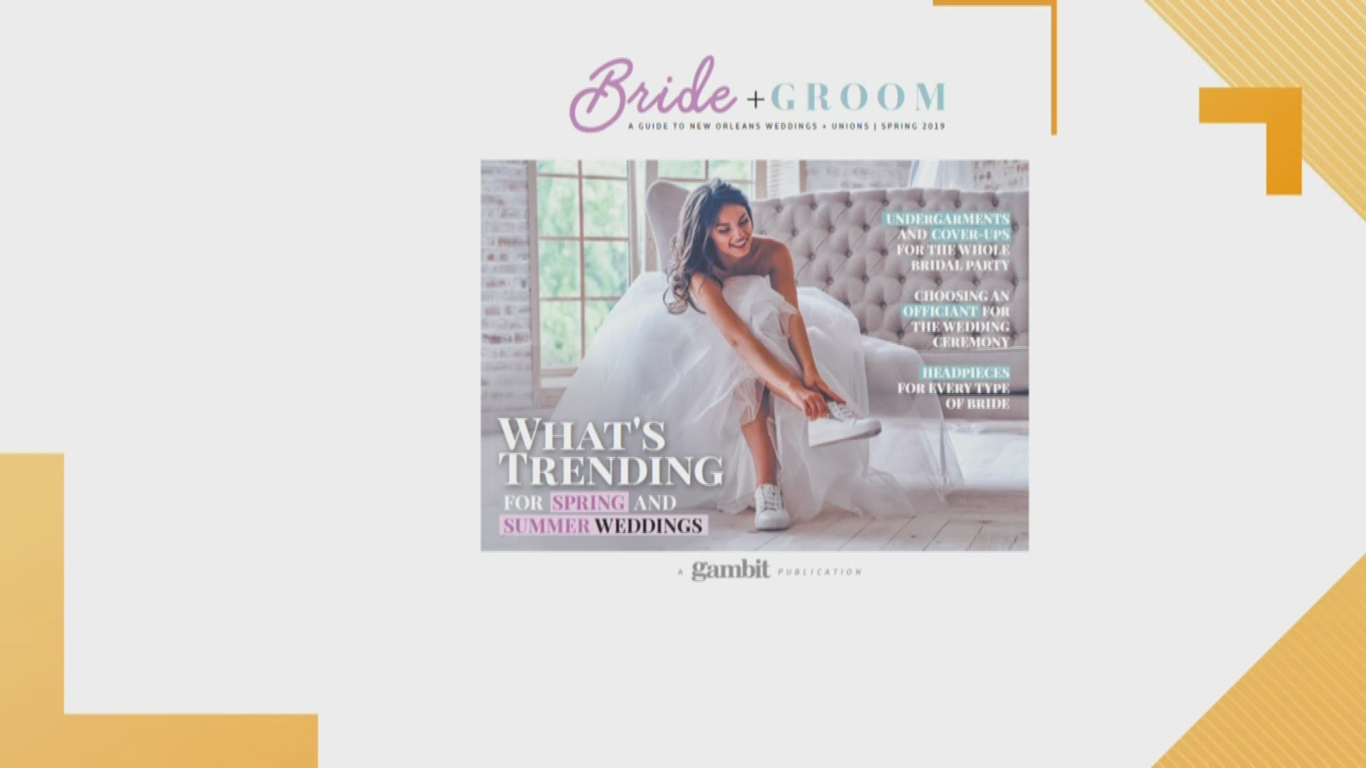 Katherine Johnson is in with the hot new bridal trends in this wedding issue of Cue Magazine.