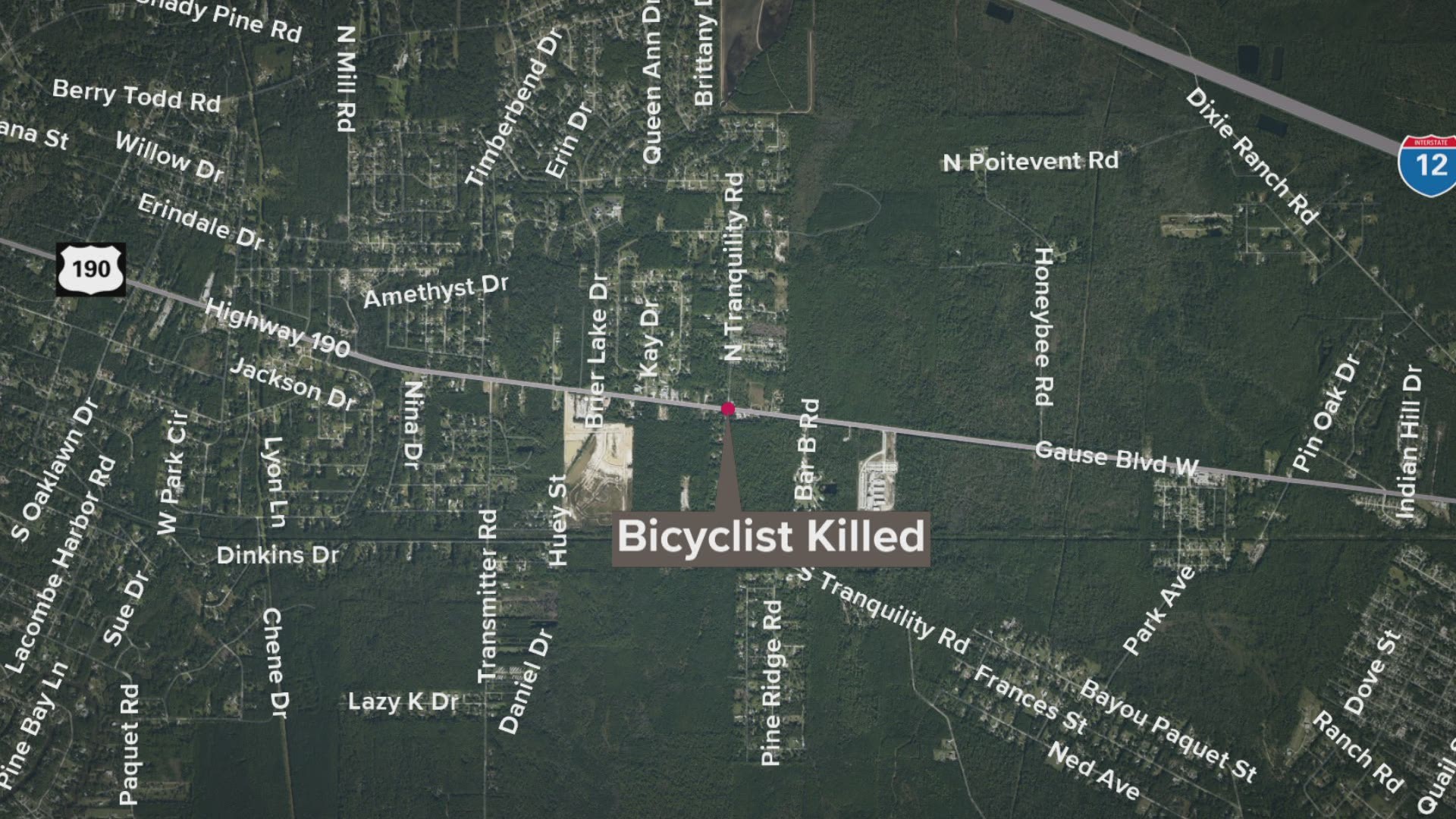 Police arrested a man who was reportedly impaired when he struck and killed a person on a bike on US-90 Saturday night.