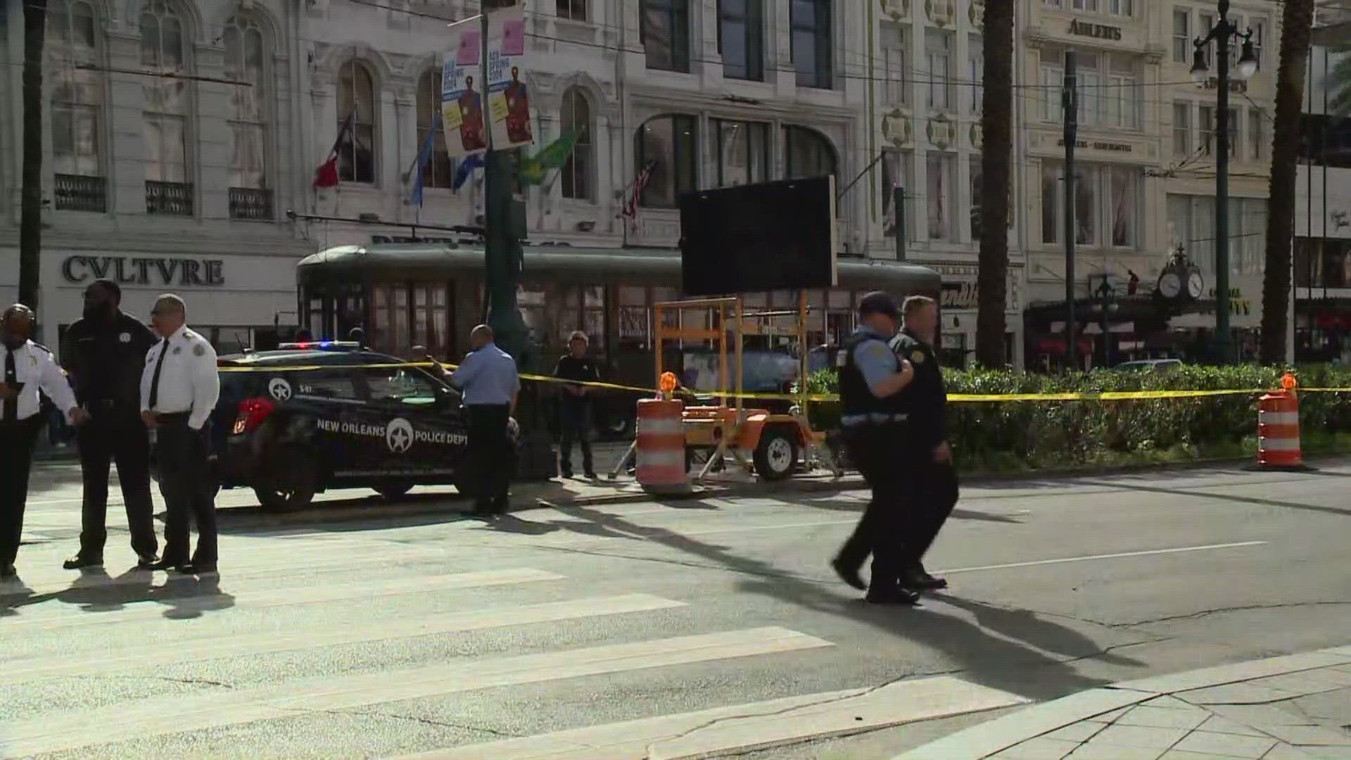 A man was shot in downtown New Orleans Monday afternoon.