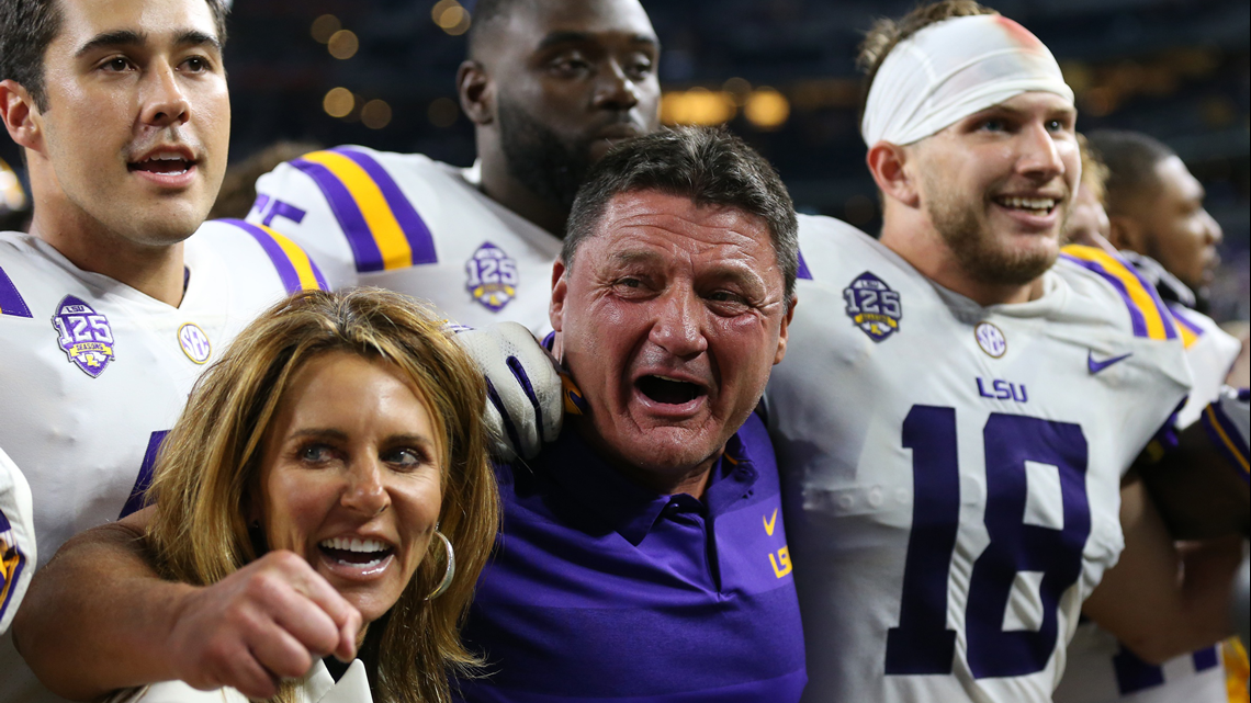 We've got a happy football team,' Orgeron says after LSU rips Miami, 33-17  