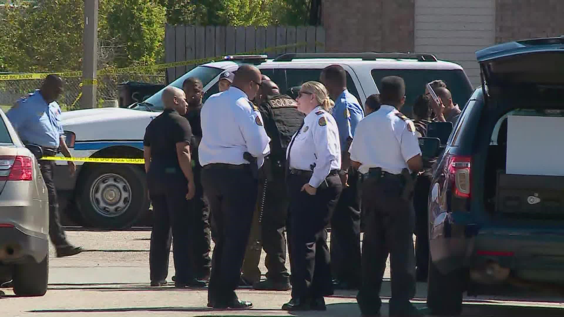 A Deputy Constable and a property manager were shot while serving a notice of eviction in New Orleans East on Wednesday morning.