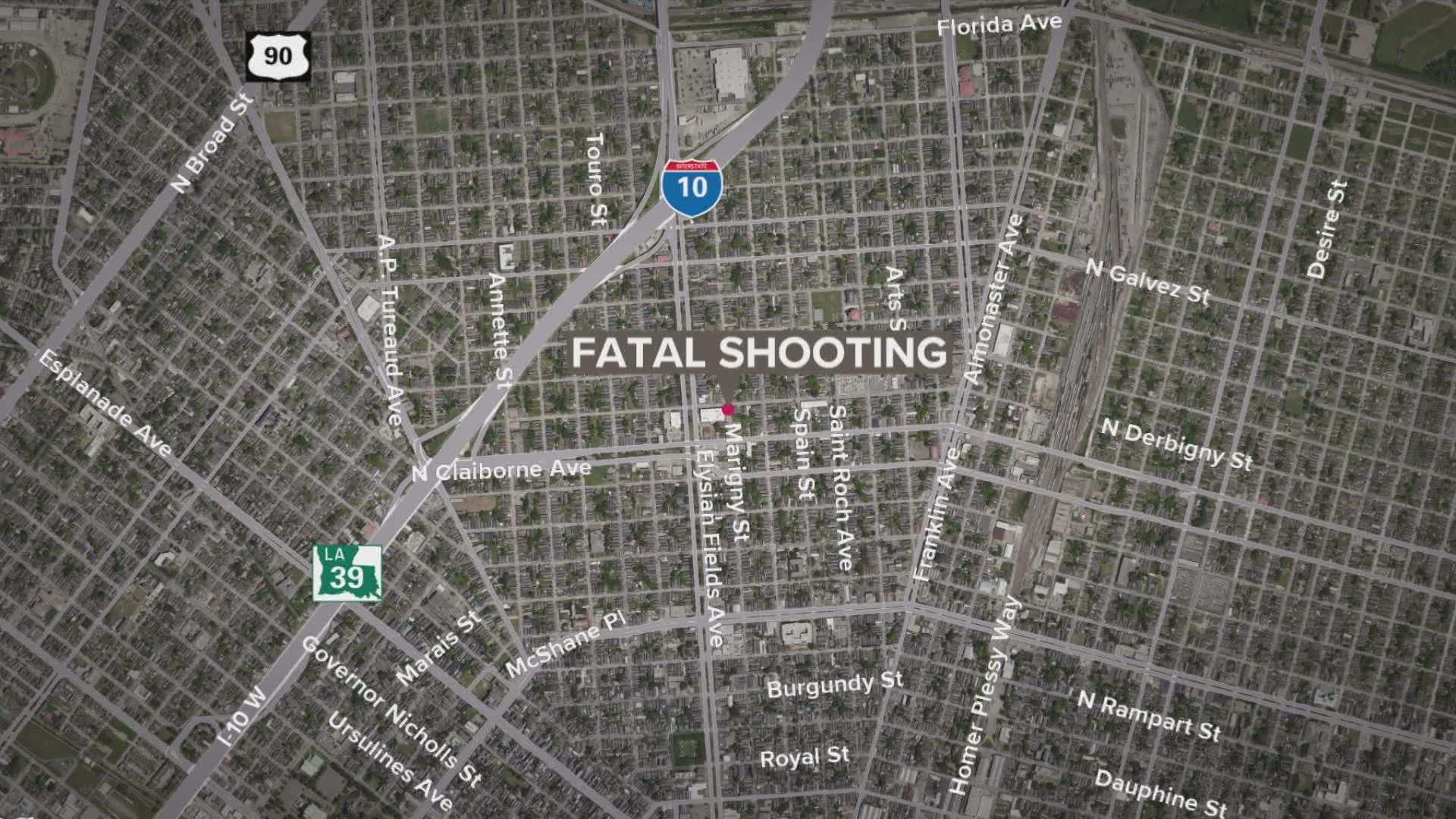 The shooting occurred just after 1:30 a.m. Saturday.