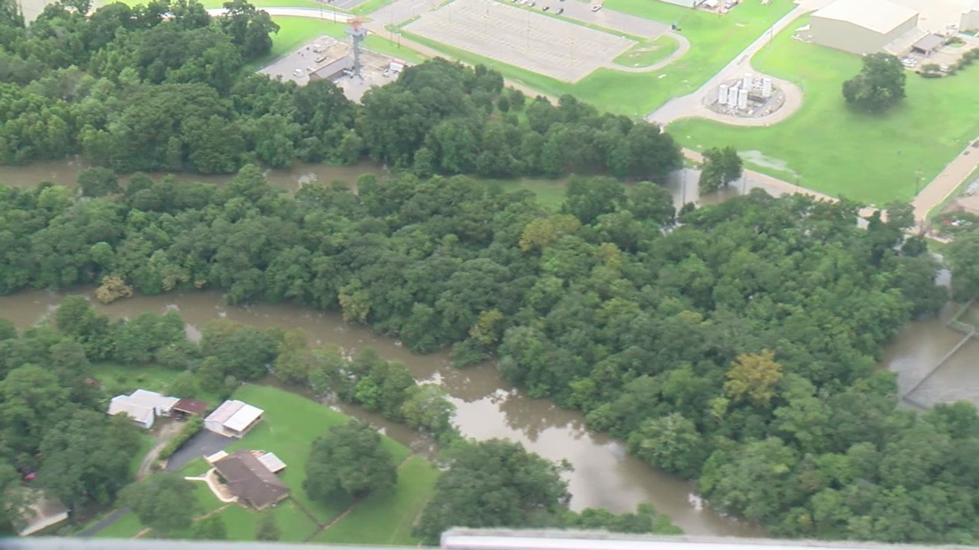 Raw video: Lafayette/Acadiana fly over after flooding