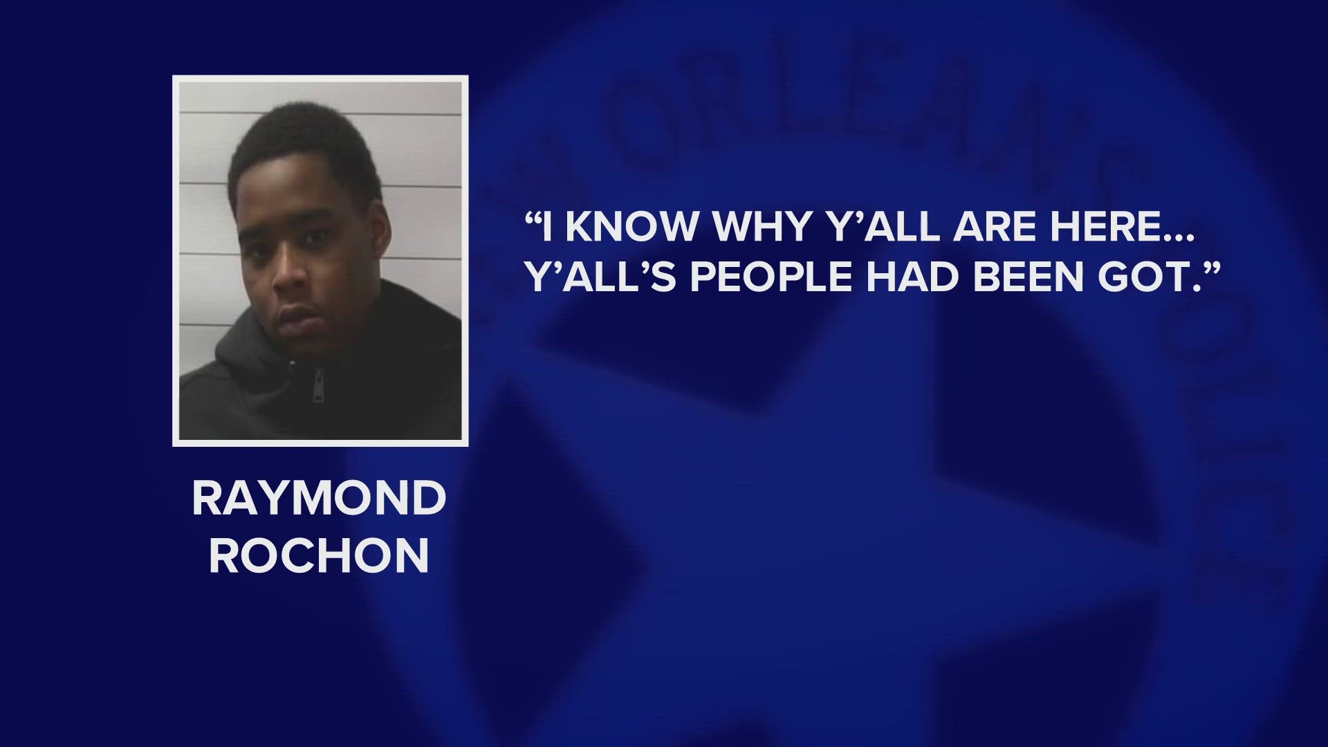 Raymond Rochon, 18, was booked on late Wednesday afternoon. His bond is set at $120,000.
