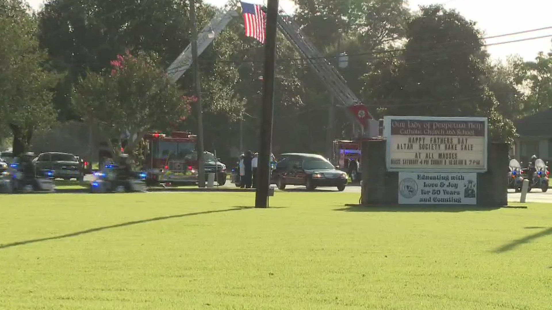 Jade Cunningham talks about the funeral of Plaquemines Parish President Amos Cormier.