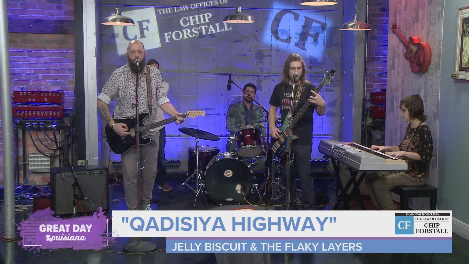We enjoy more music from Jelly Biscuit & The Flaky Layers in our Chip Forstall Sound Stage.