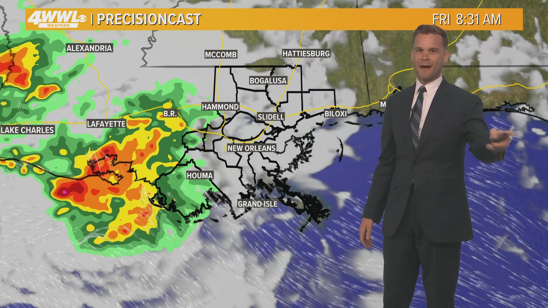 Friday morning weather update from WWL Meteorologist Payton Malone ahead of showers.