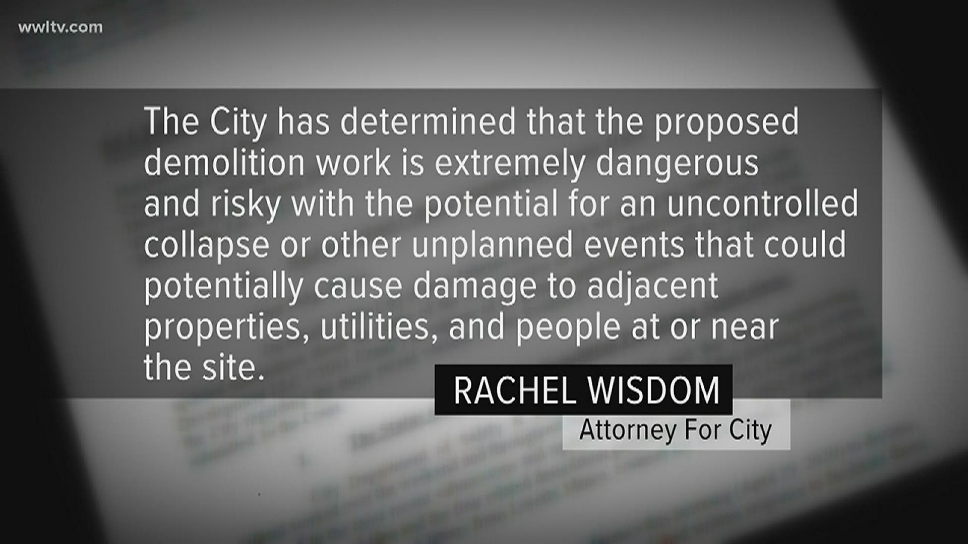 The city expressed concern that the plan didn’t have detailed enough engineering analysis of risks in the 60-foot drop zone