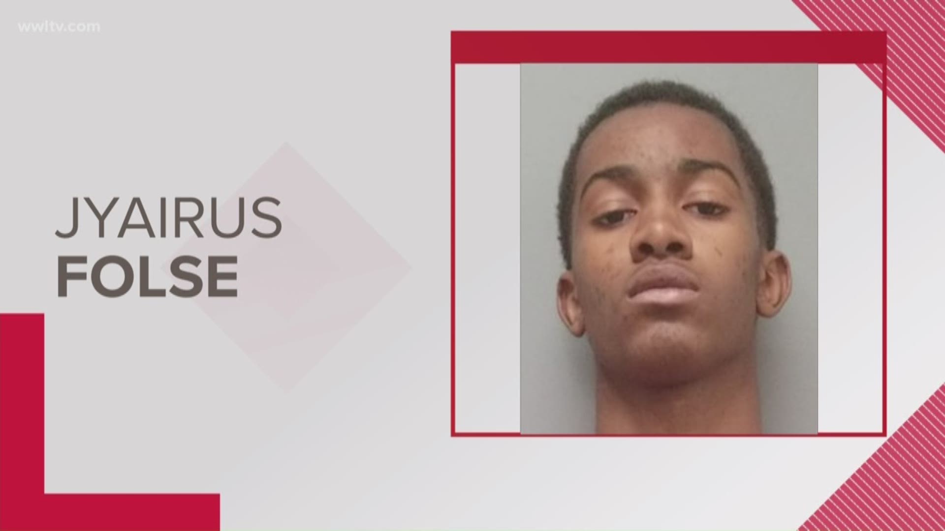 Police identified the suspect as Jyairus Folse, 17, of Lockport.
