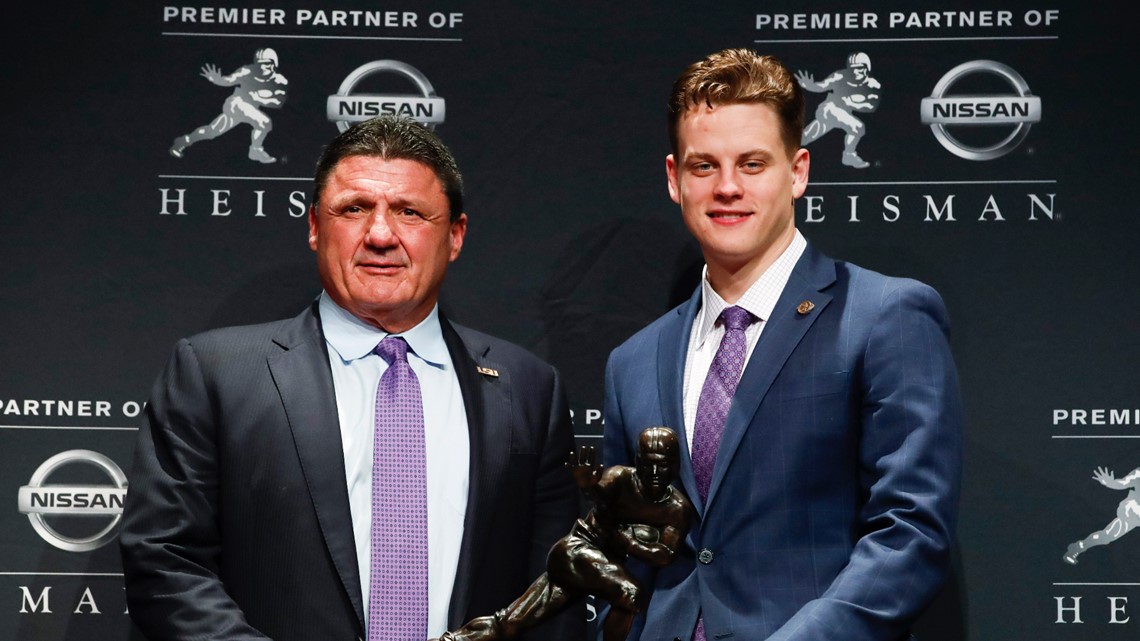 Joe Burrow LSU Heisman and Riding Tiger Bobbleheads Unveiled - Biz New  Orleans