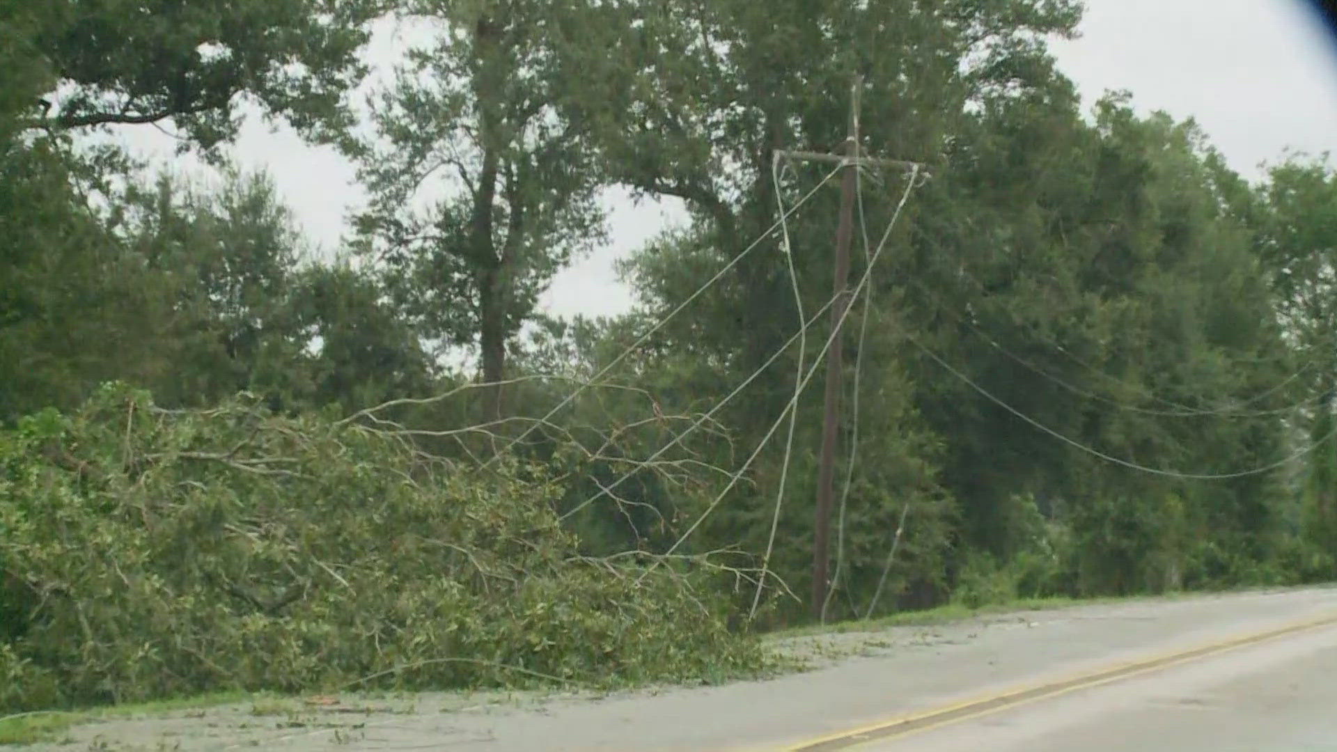 WWL Louisiana's Leigha McNeil gives an update about the damage sustained during Hurricane Francine overnight on Thursday, Sept. 12.