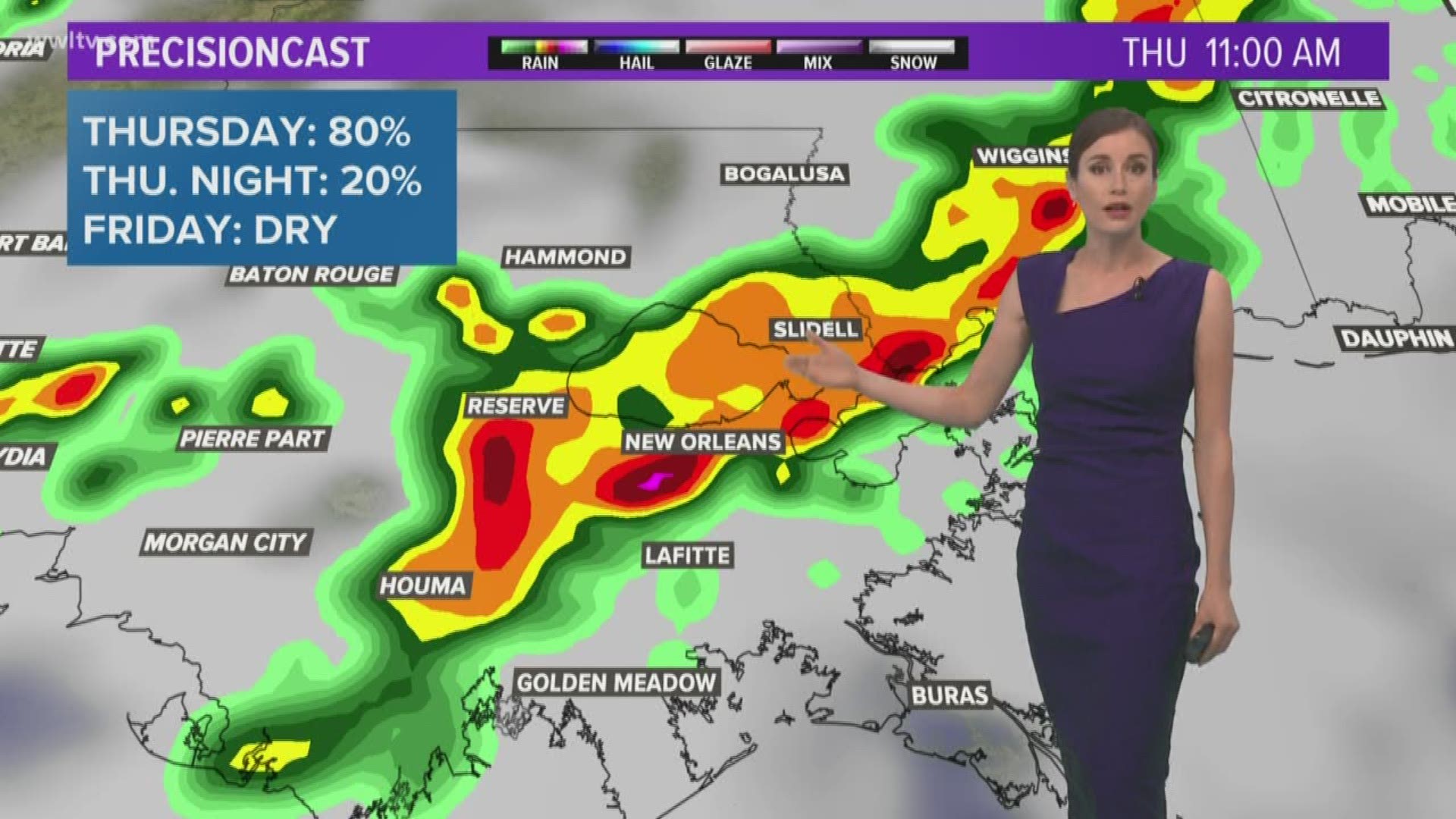 Meteorologist Alexandra Cranford has the forecast at 5 p.m. on Wednesday, April 24, 2019.