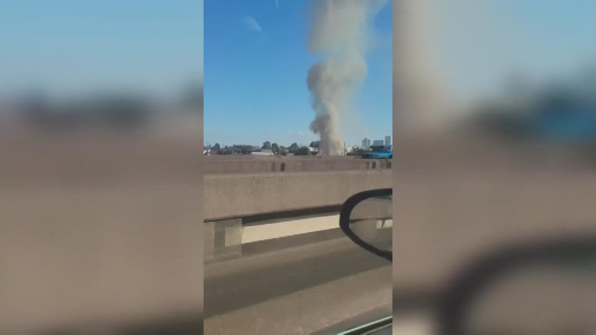 The fire appeared to be contained to one home.