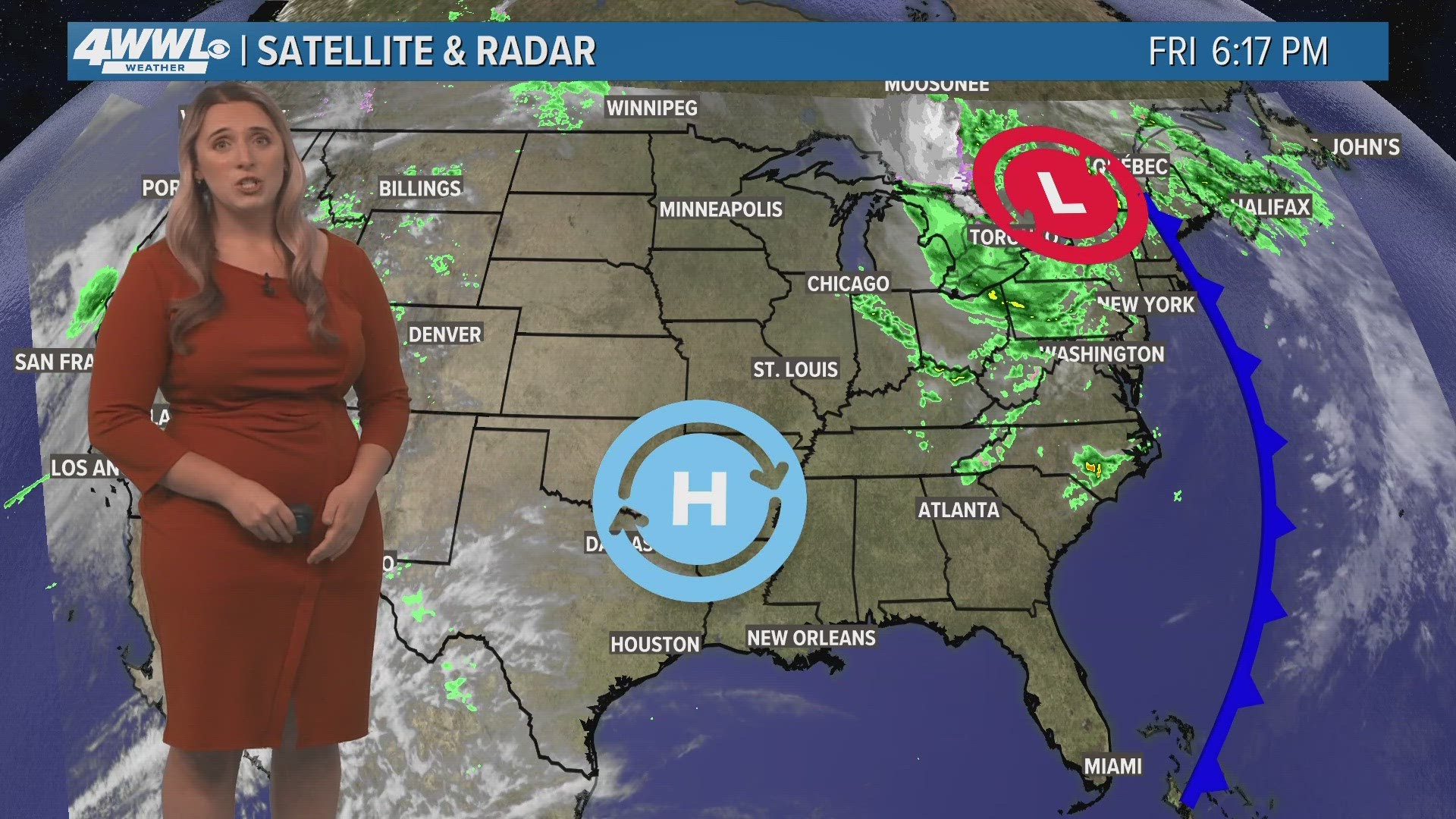 Meteorologist Alexa Trischler says sunny skies are on tap this weekend with low humidity.